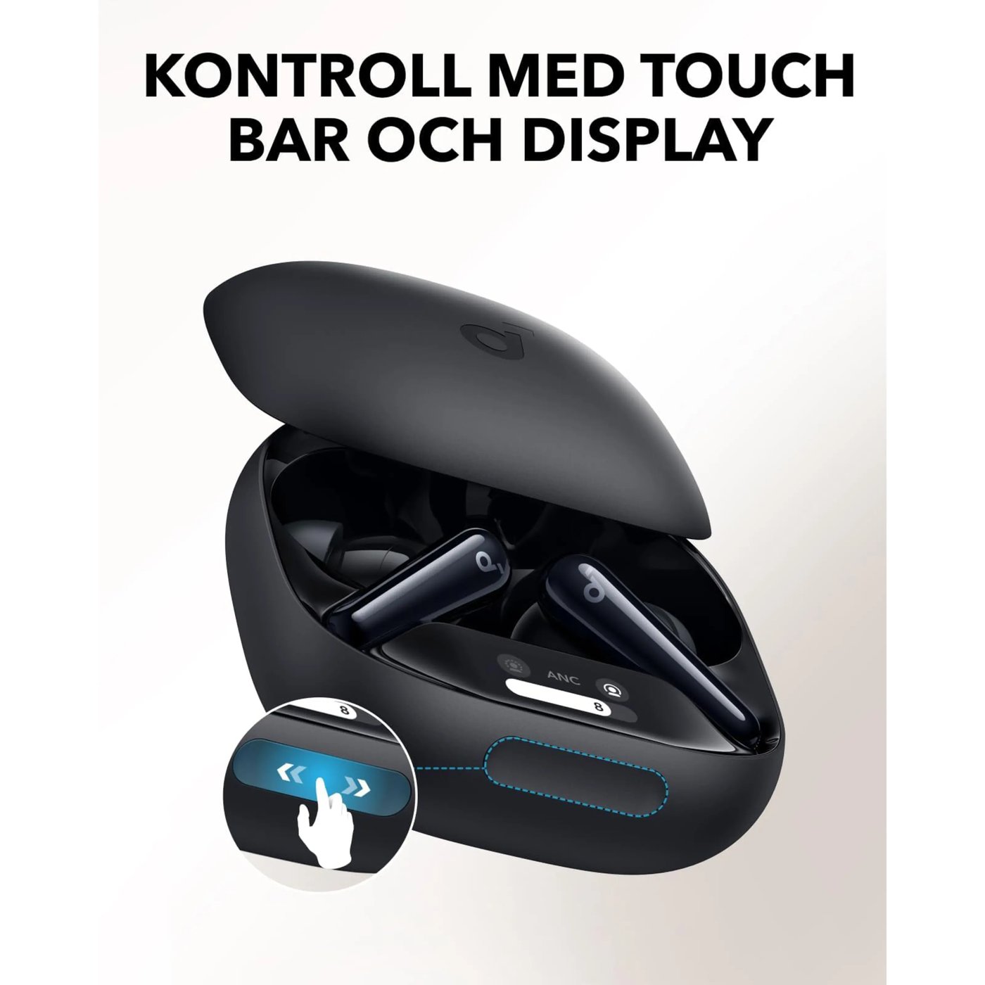 Soundcore Liberty 4 Pro trådløse hodetelefoner med støyreduksjon Black