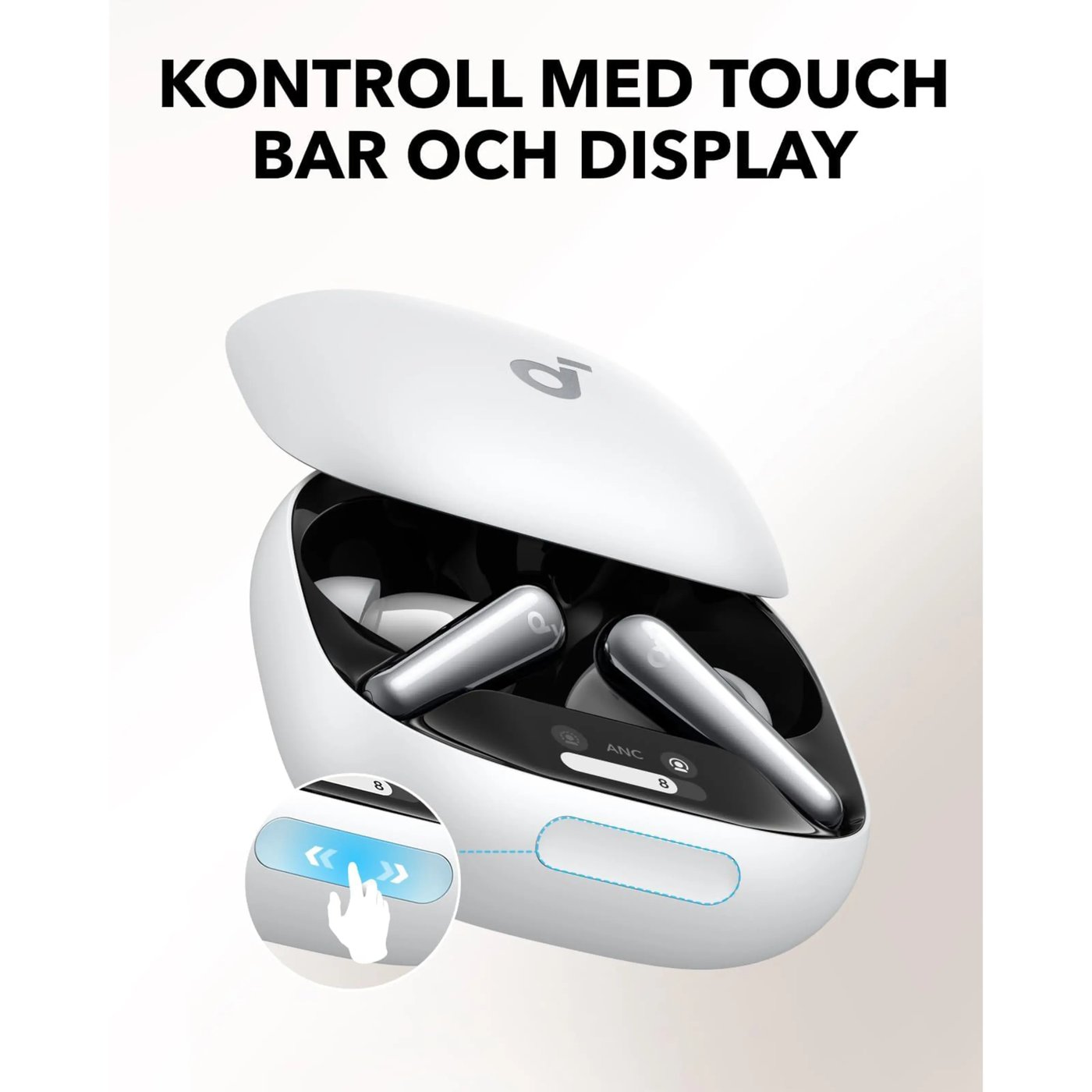 Soundcore Liberty 4 Pro trådløse hodetelefoner med støyreduksjon White