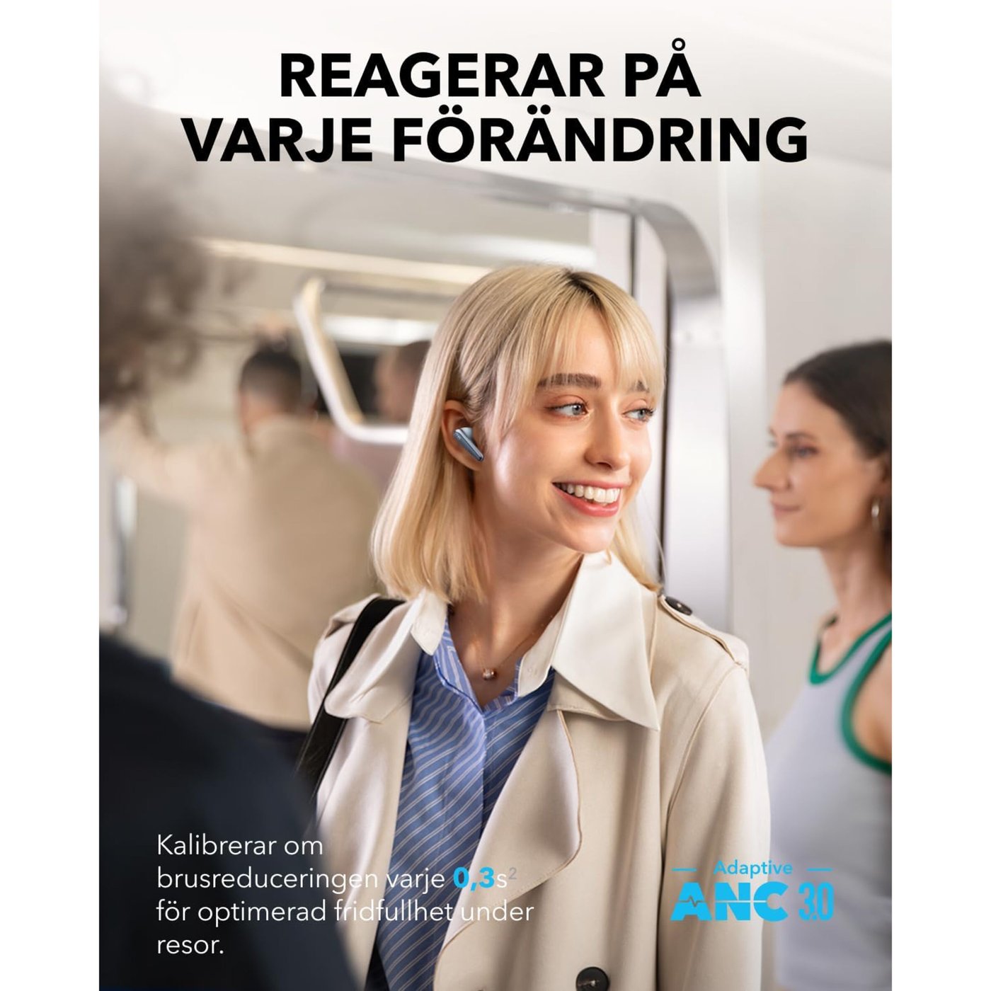 Soundcore Liberty 4 Pro Trådløse hodetelefoner med ANC 2.0 Blue