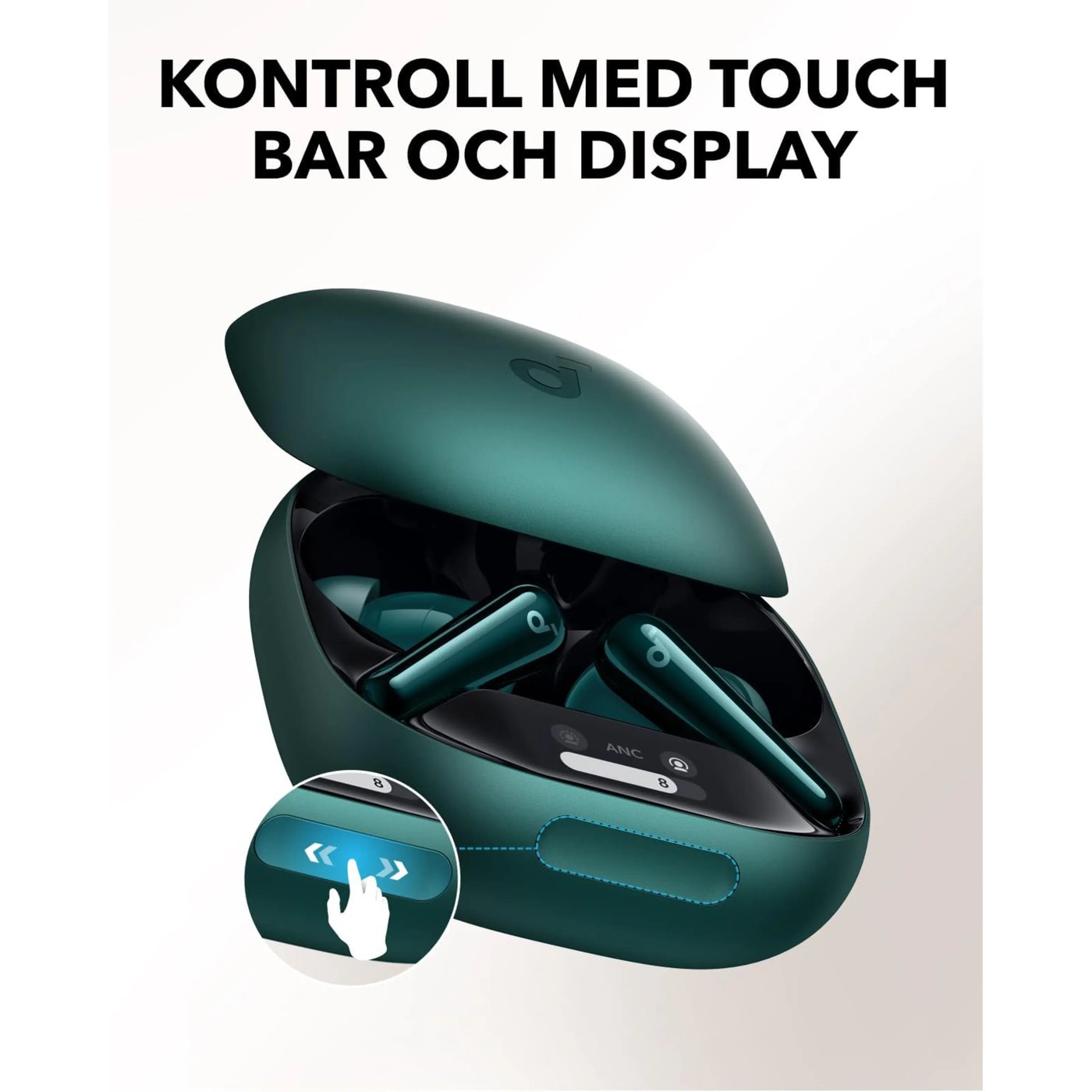 Soundcore Liberty 4 Pro trådløse hodetelefoner med støyreduksjon Green