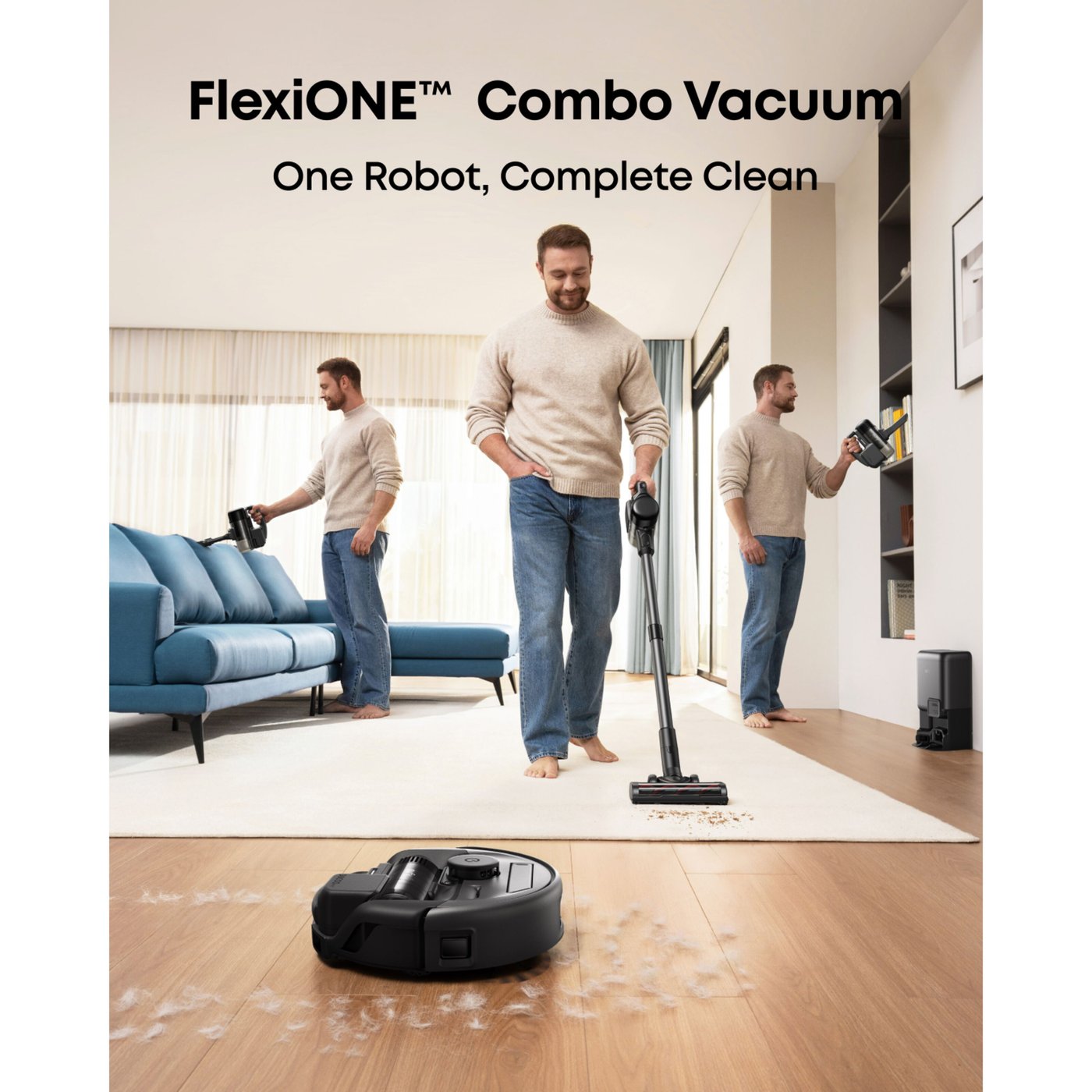 Eufy E20 3-i-1 robotdammsugare