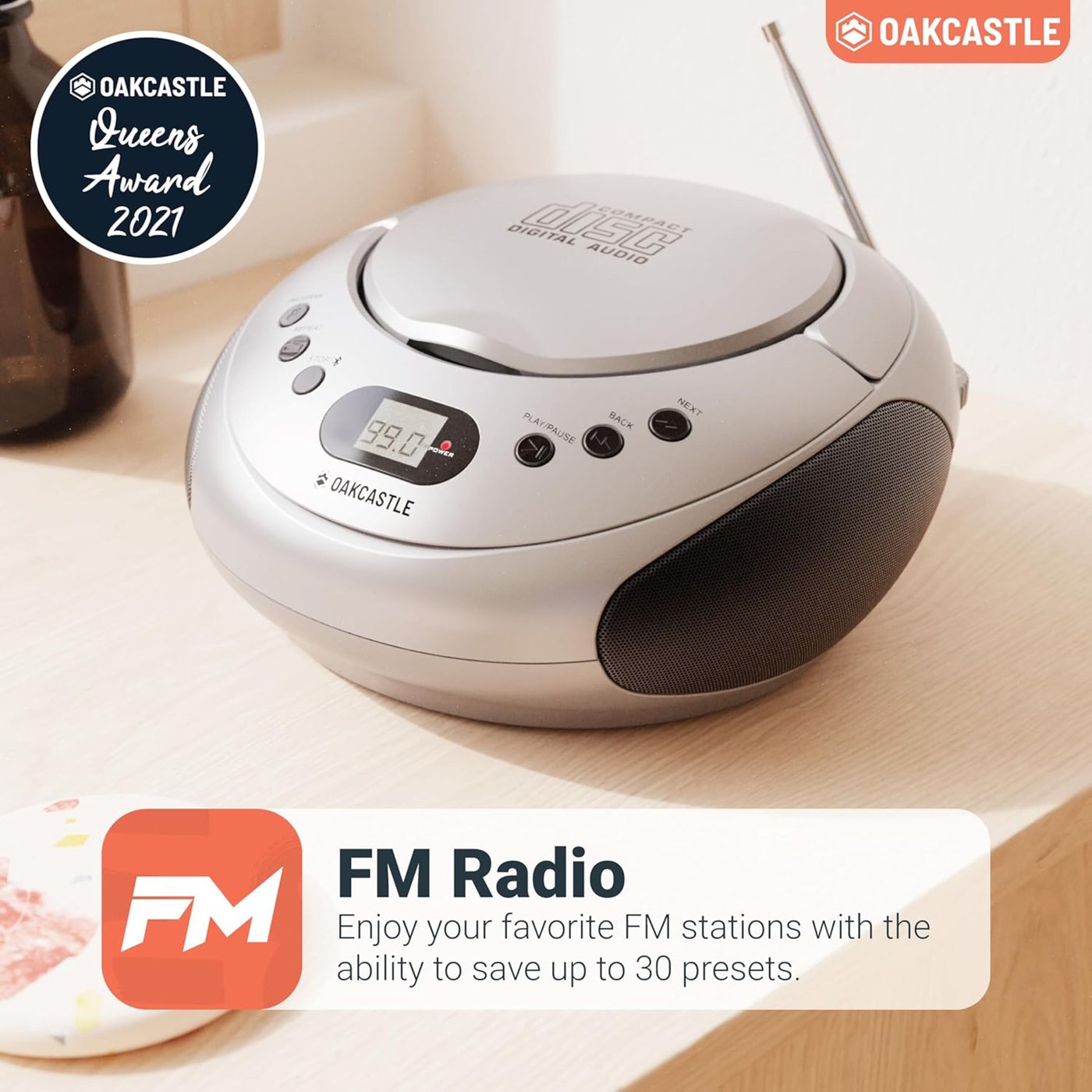 Oakcastle CD250 Bärbar CD-spelare