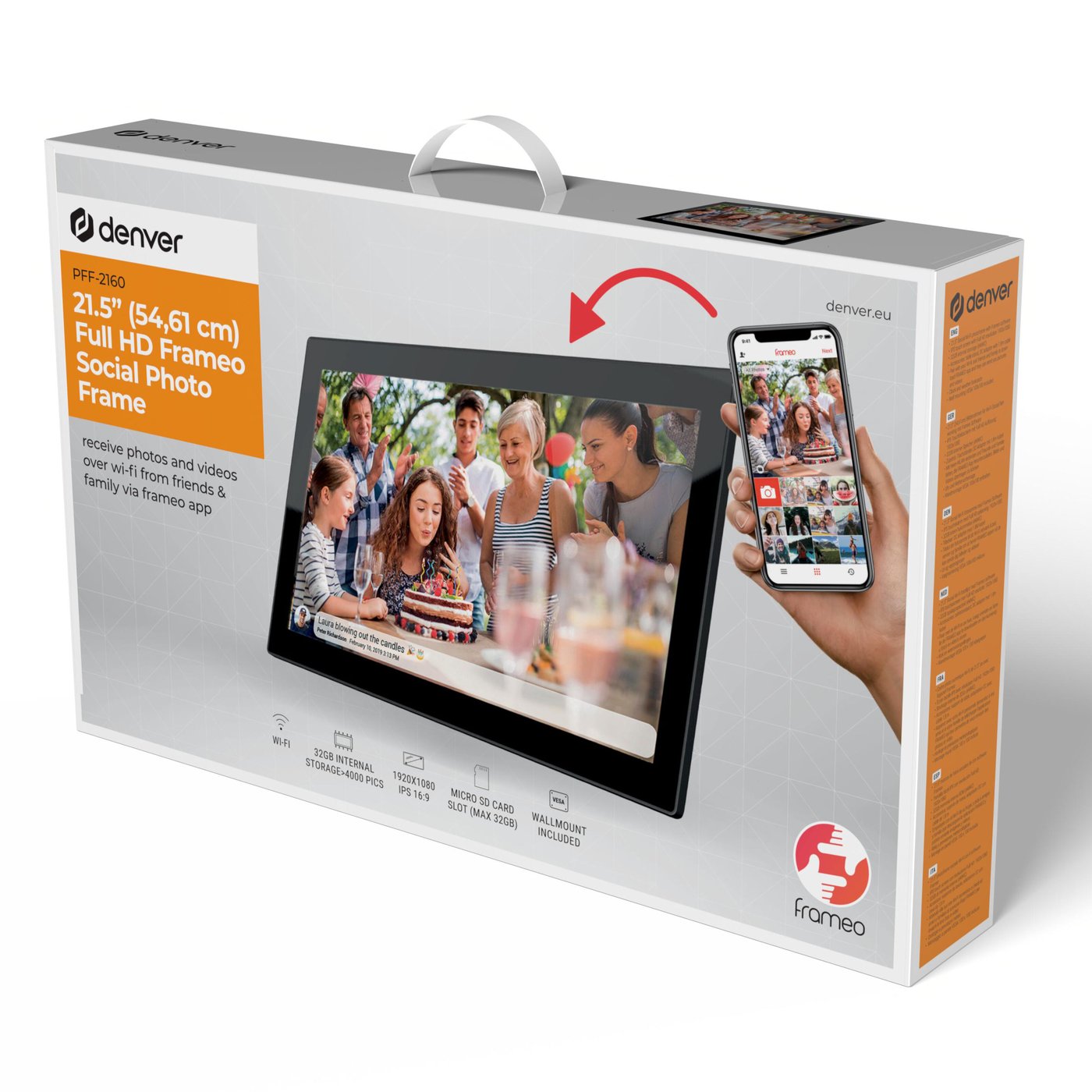 Denver Denver Frameo Digital fotoram 21,5" med wifi