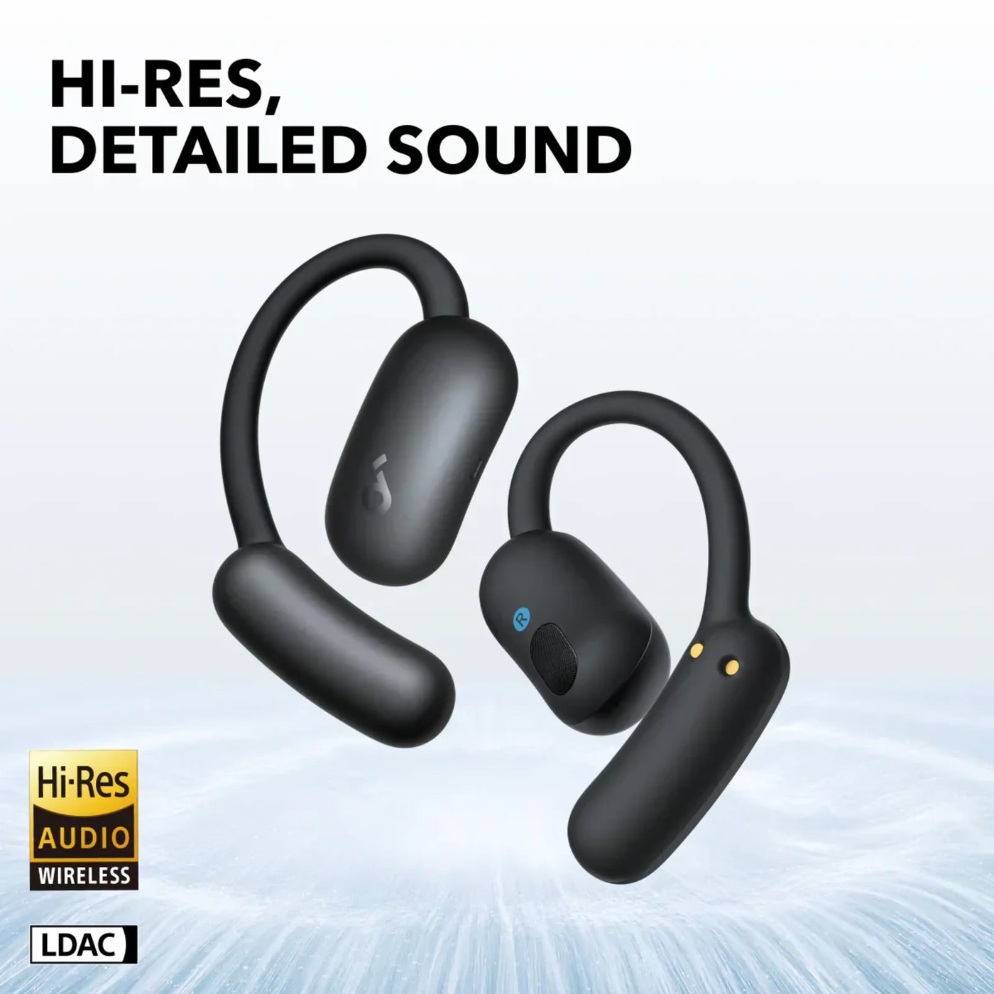 Soundcore AeroFit 2 Open-Ear-hodetelefoner Svart