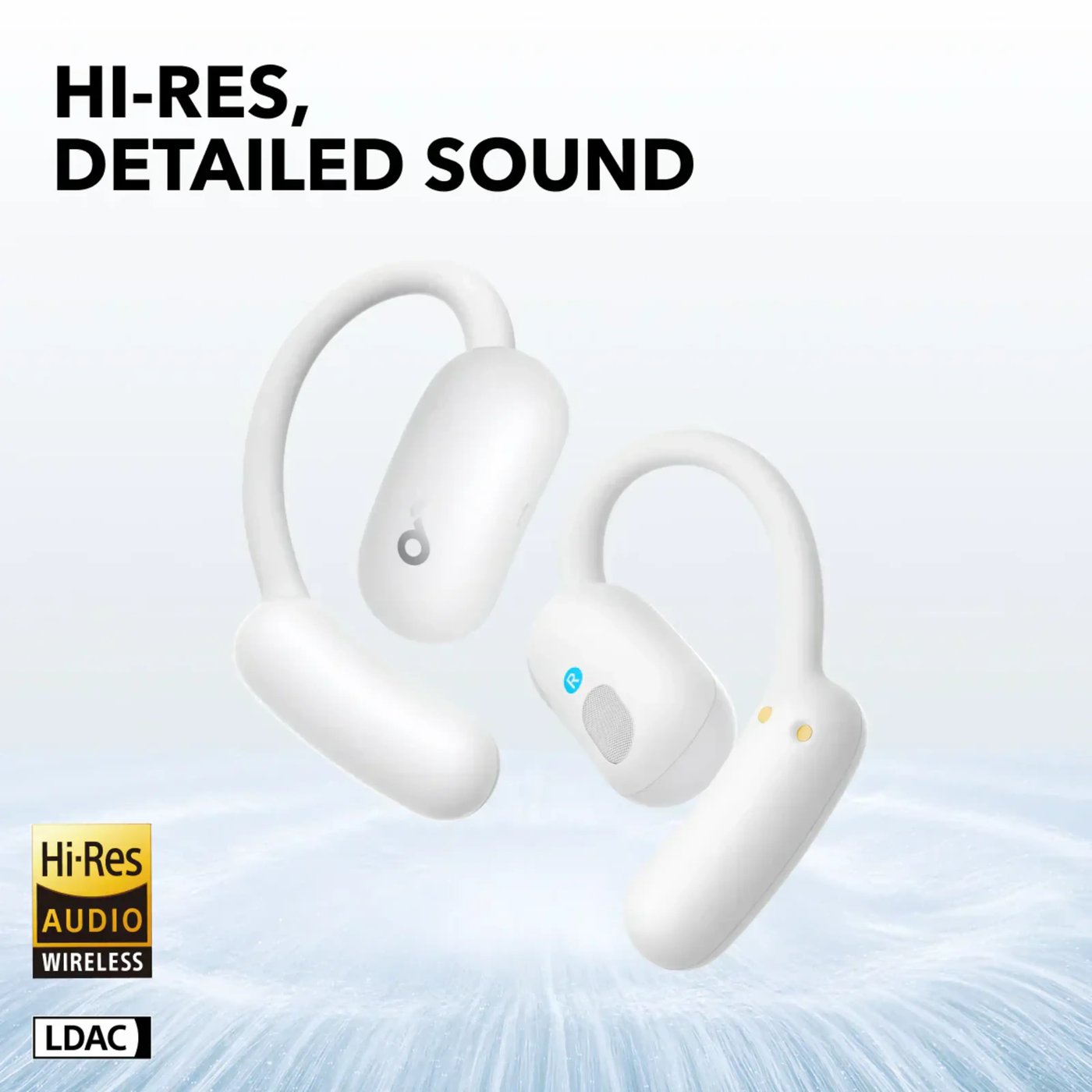 Soundcore AeroFit 2 Open-Ear-hodetelefoner Hvit