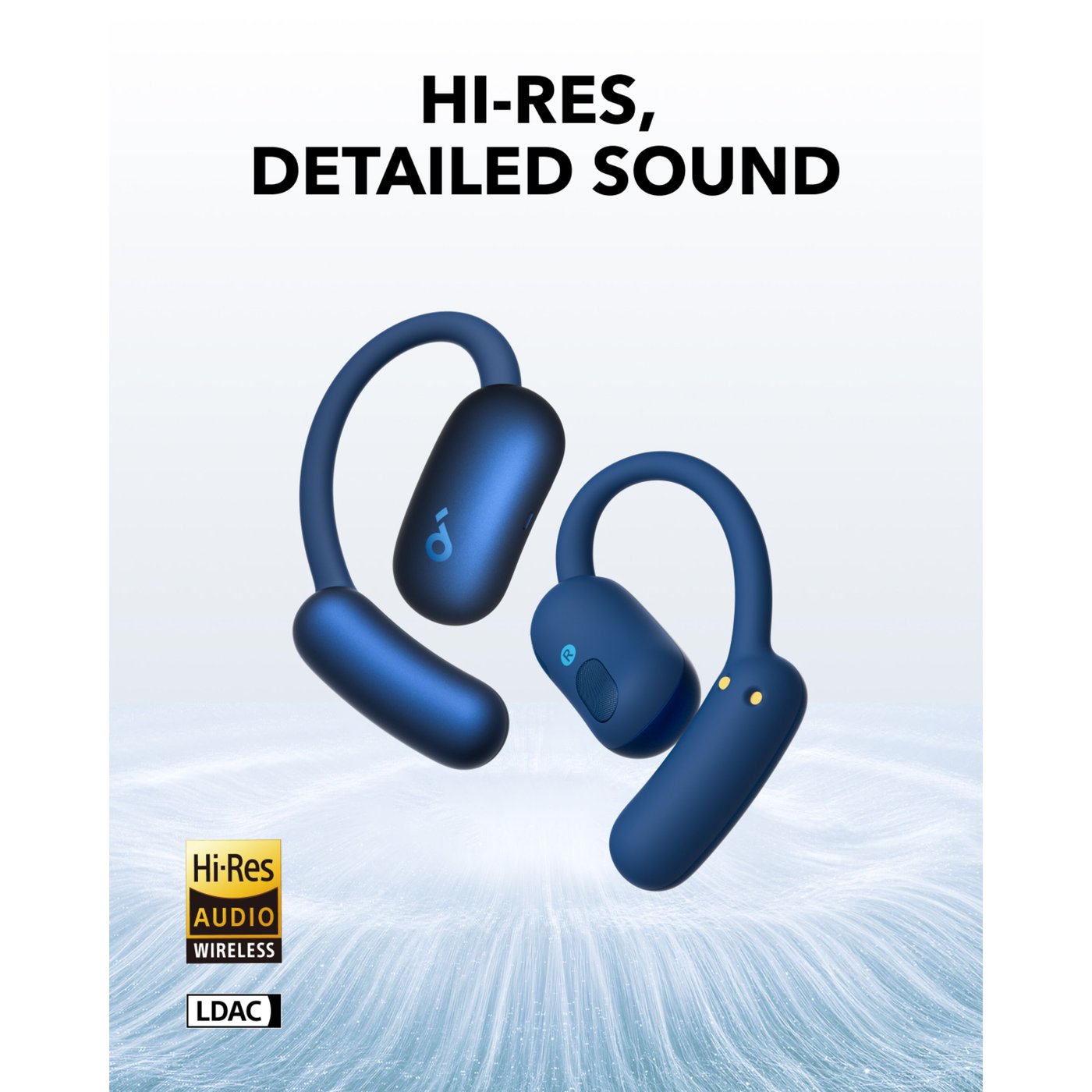 Soundcore AeroFit 2 Open-Ear-hodetelefoner Mørkeblå