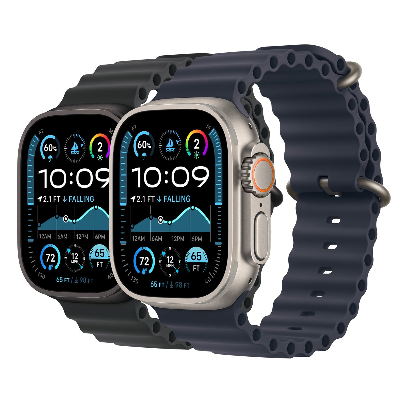 Apple Watch Ultra 2 GPS + Cellular Black Titanium Case med Black Ocean band