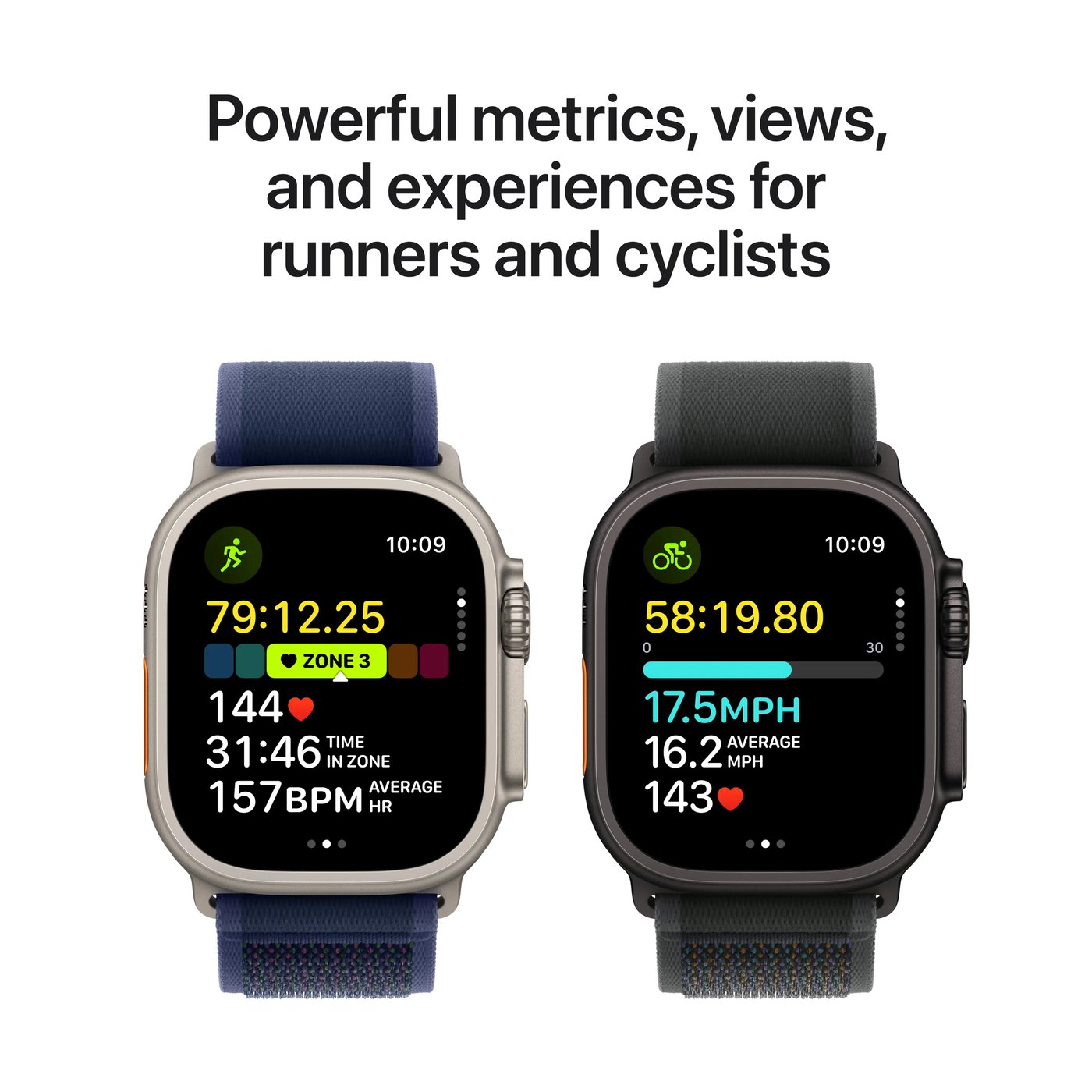 Apple Watch Ultra 2 GPS + Cellular Natural Titanium Case med Navy Ocean band