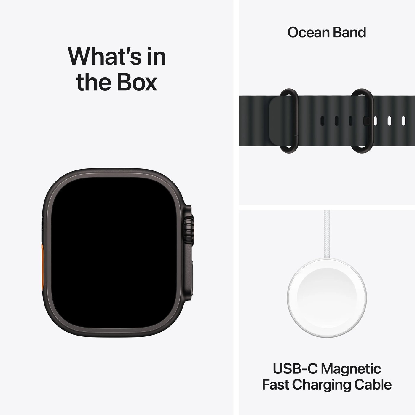 Apple Watch Ultra 2 GPS + Cellular Black Titanium Case med Black Ocean band