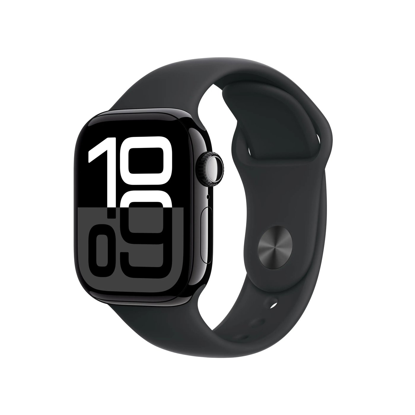 Apple Watch Series 10 GPS 42 mm Jet Black Case med Black Sport Band S/M