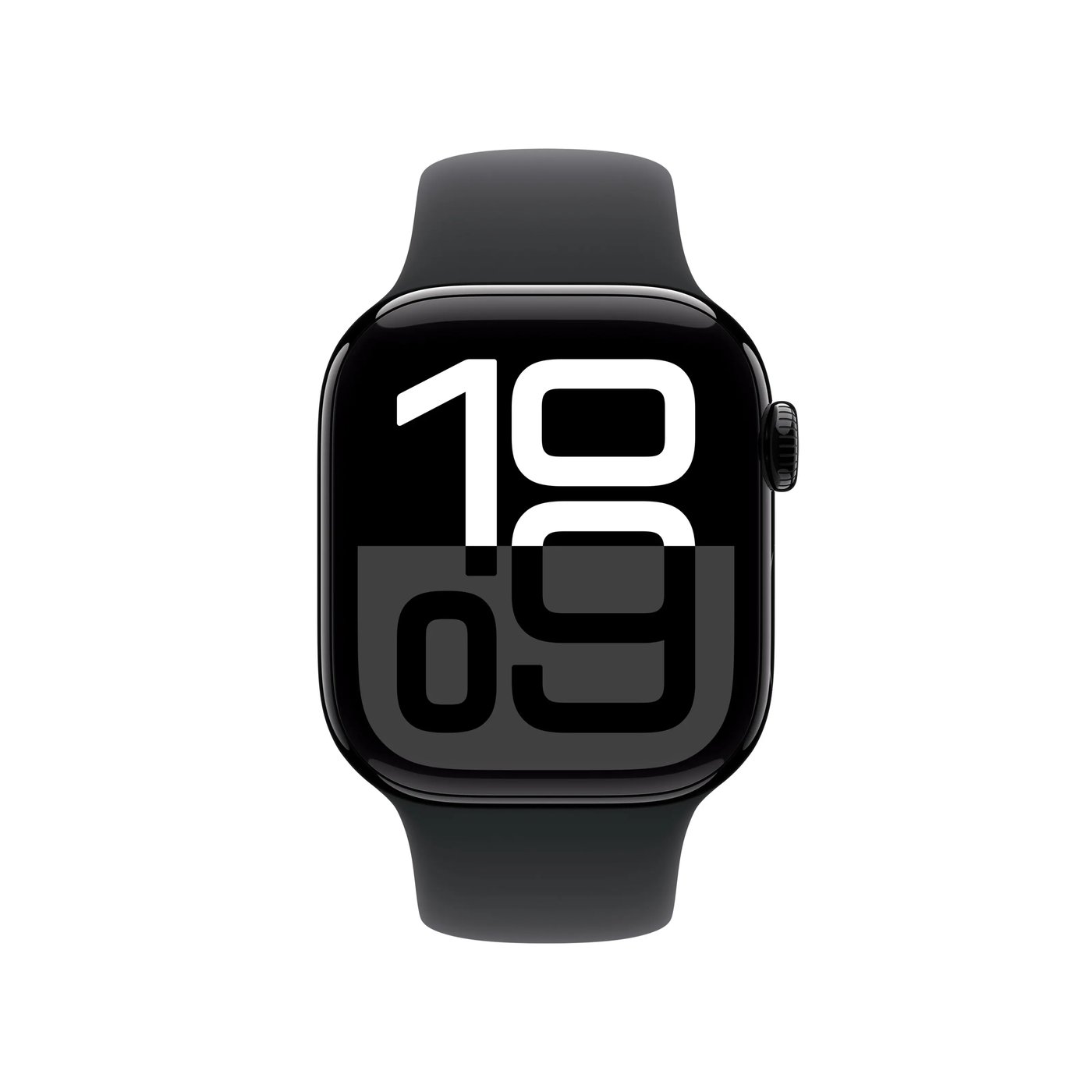 Apple Watch Series 10 GPS 42 mm Jet Black Case med Black Sport Band S/M