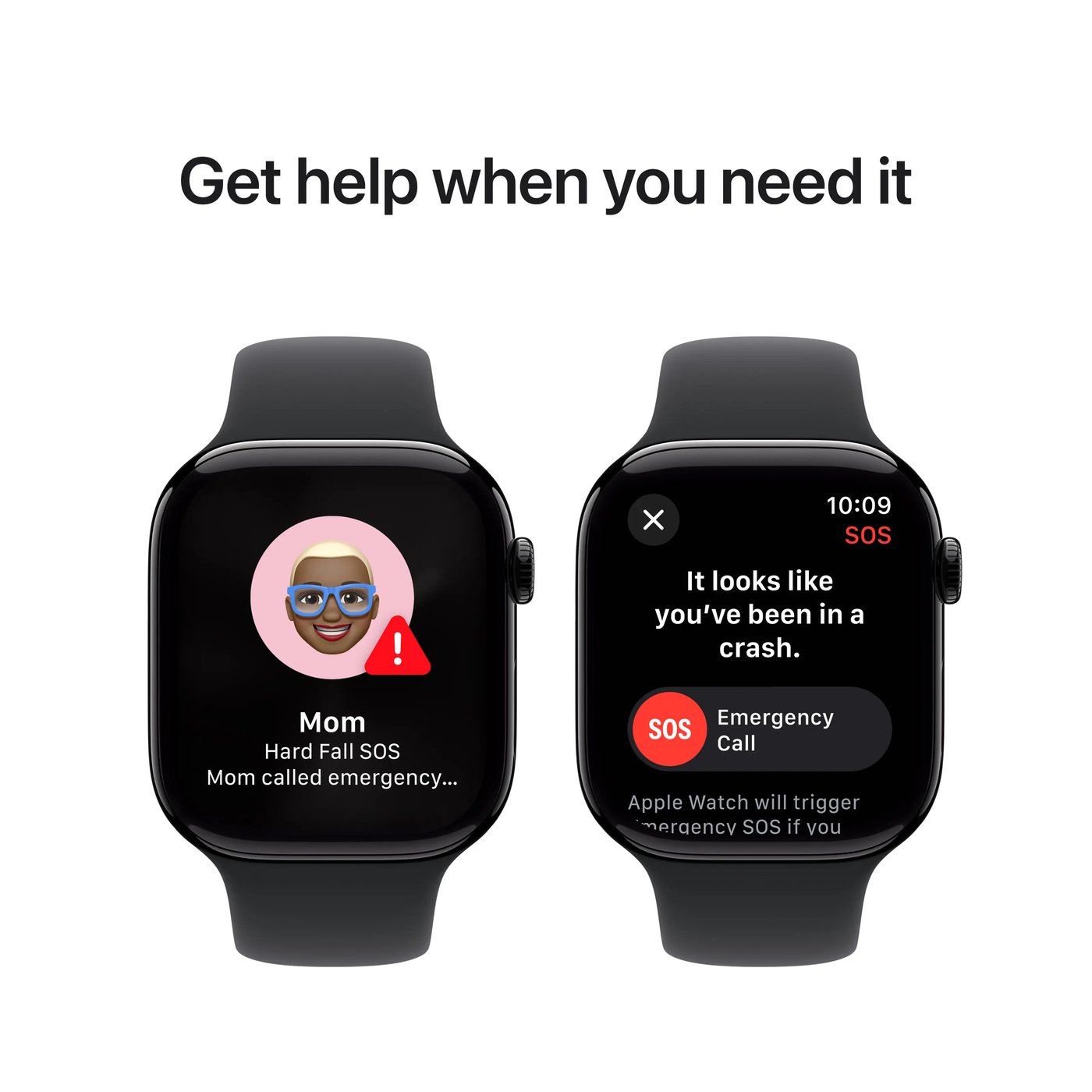 Apple Watch Series 10 GPS 46 mm Jet Black Case med Black Sport band M/L