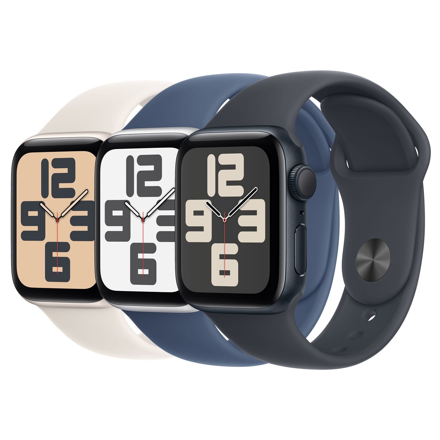 Apple Watch SE GPS 40 mm Starlight Case med Starlight Sport band S/M