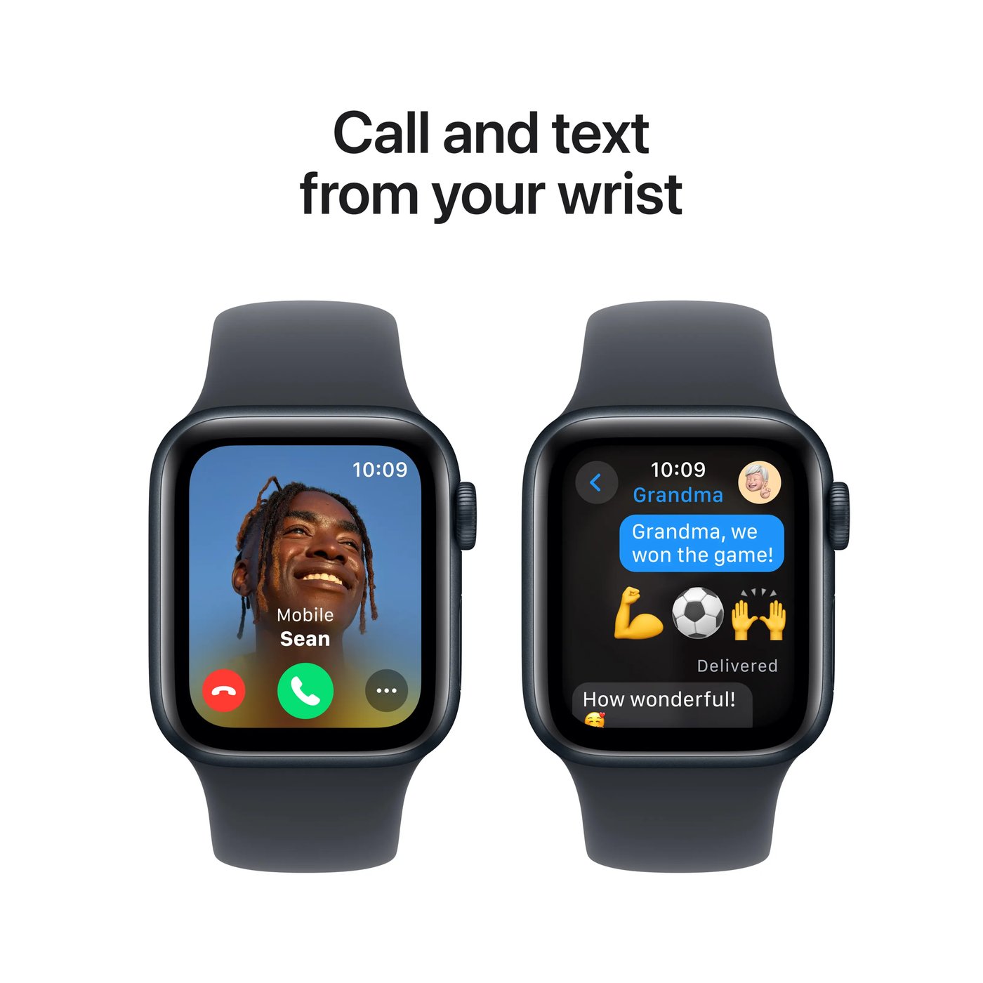 Apple Watch SE GPS 40 mm Midnight Case med Midnight Sport band S/M