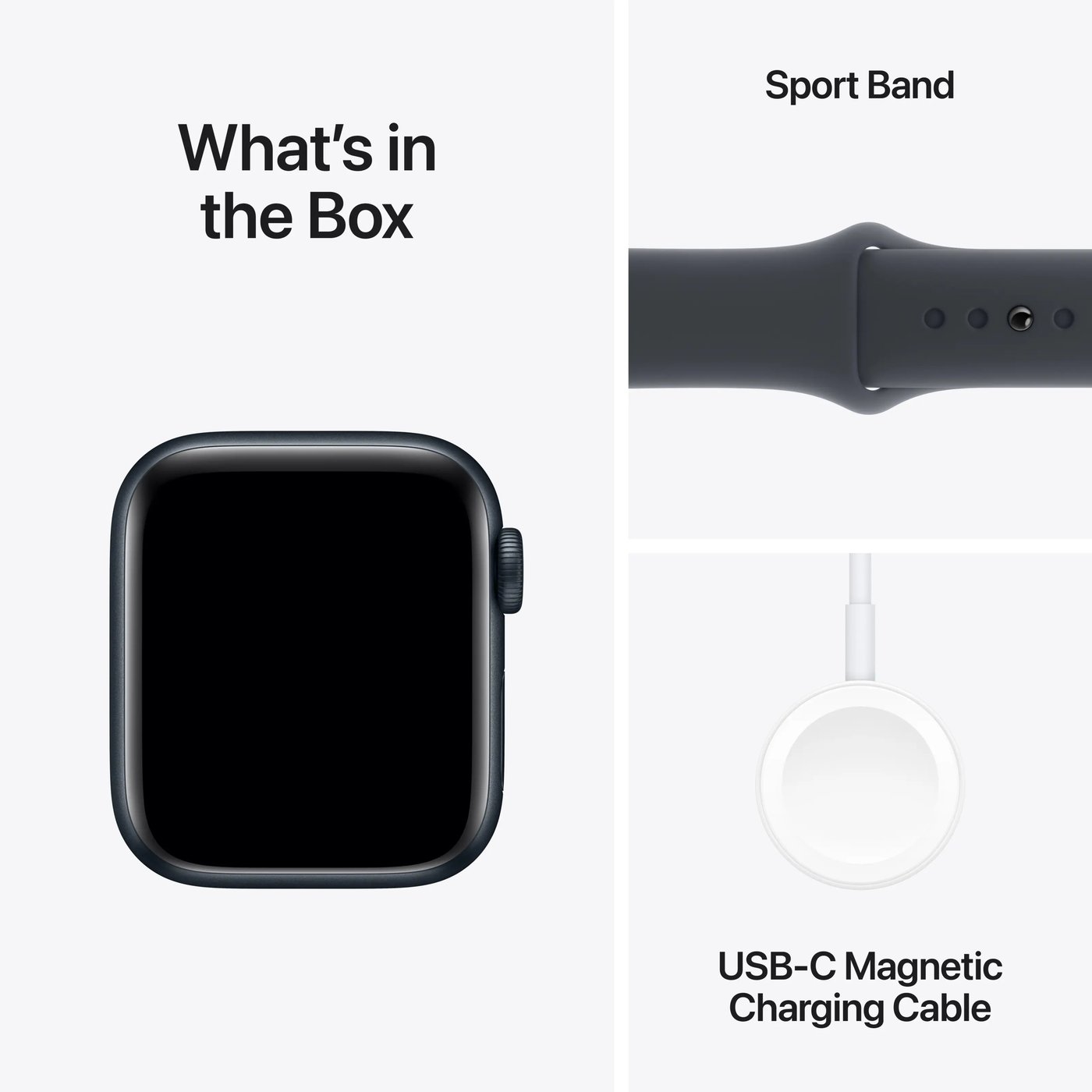 Apple Watch SE GPS 40 mm Midnight Case med Midnight Sport band S/M