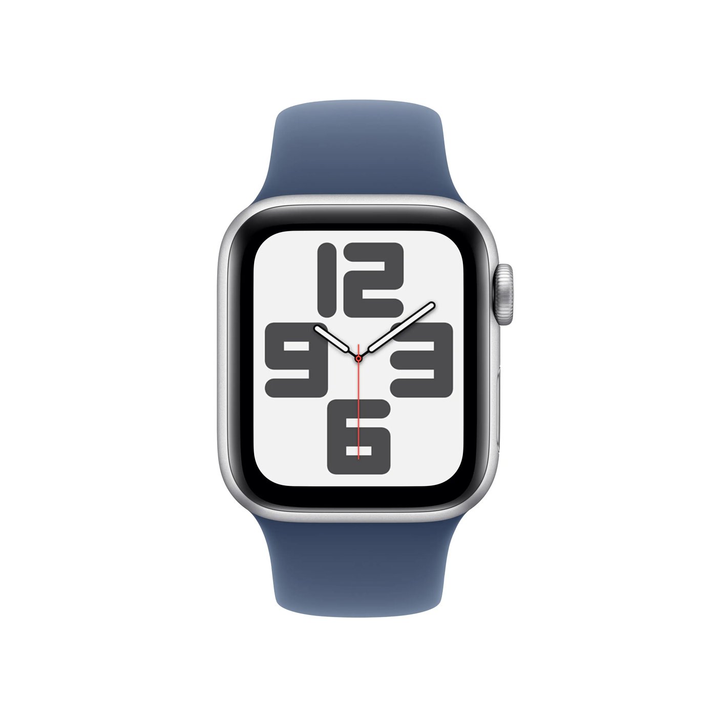 Apple Watch SE GPS 40 mm Silver Case med Denim Sport band S/M