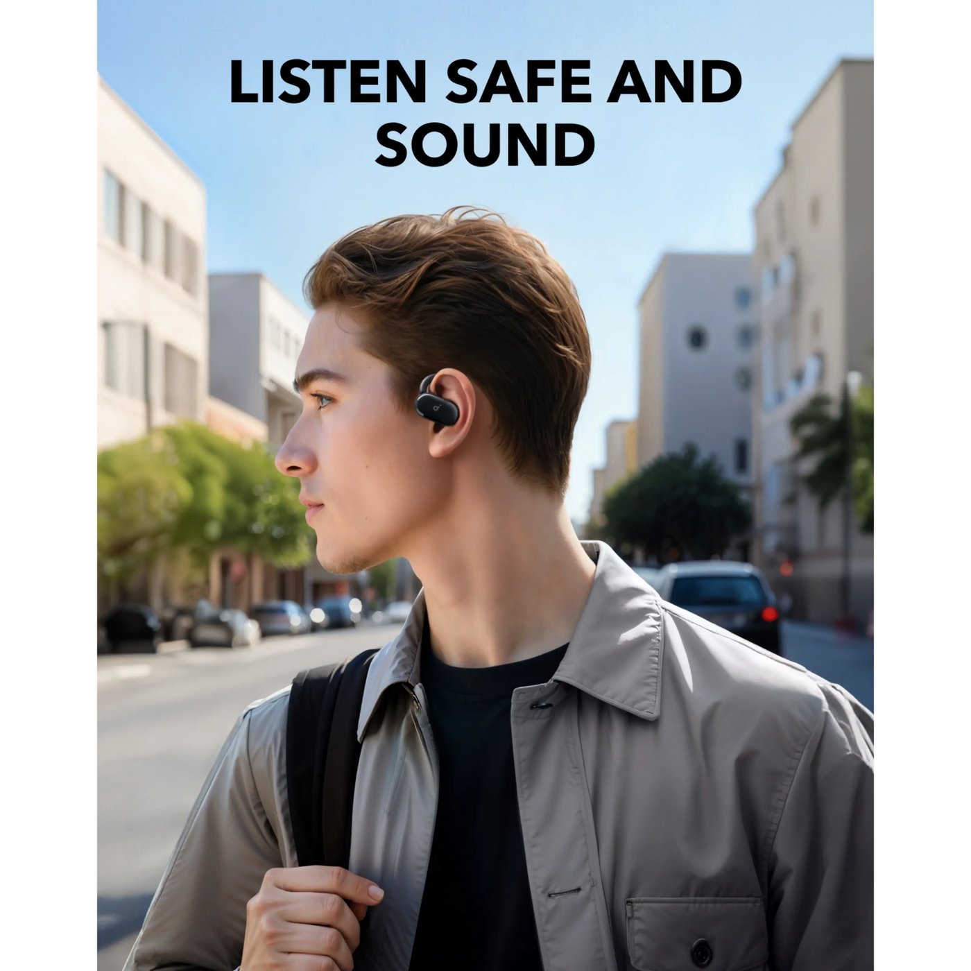 Soundcore V20i Open-Ear hodetelefoner svart