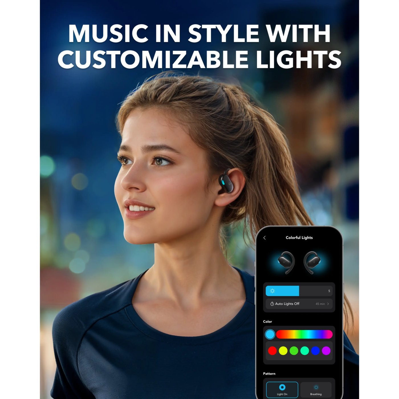 Soundcore V20i Open-Ear hodetelefoner svart