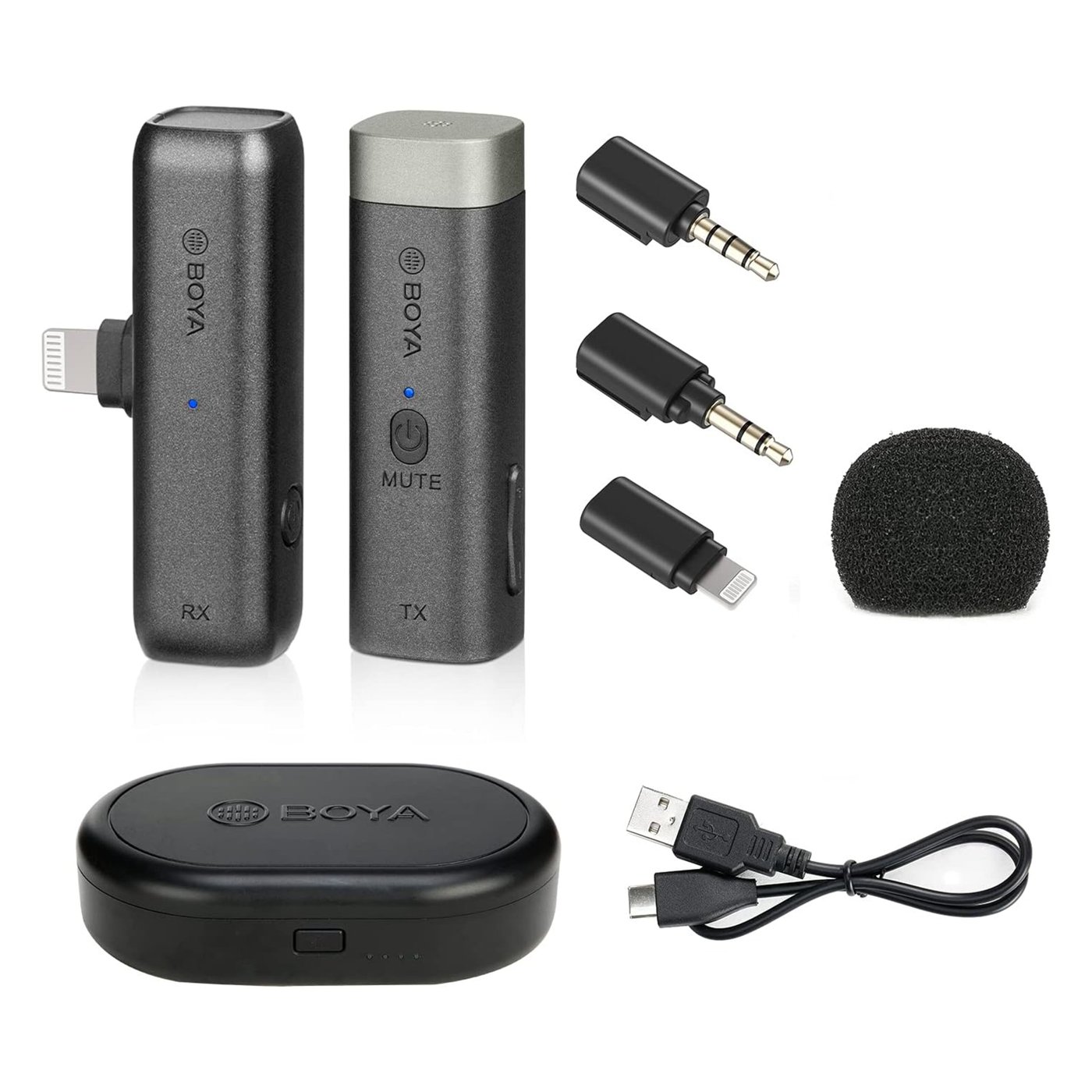 Boya BY-WM3 trådlös mikrofon lightning