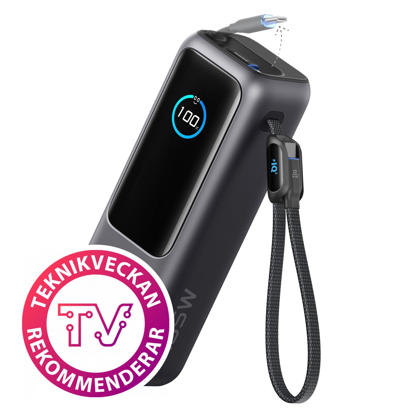 Anker Powerbank 165 W 25000 mAh med kablar