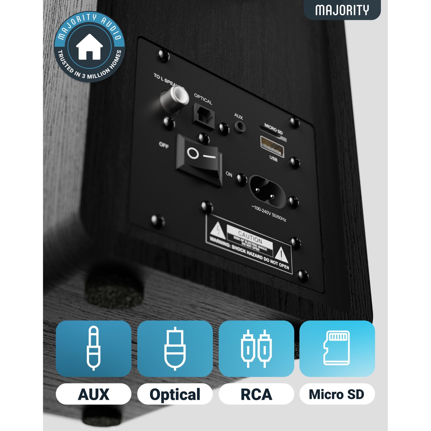Majority D40 Aktive høyttalere