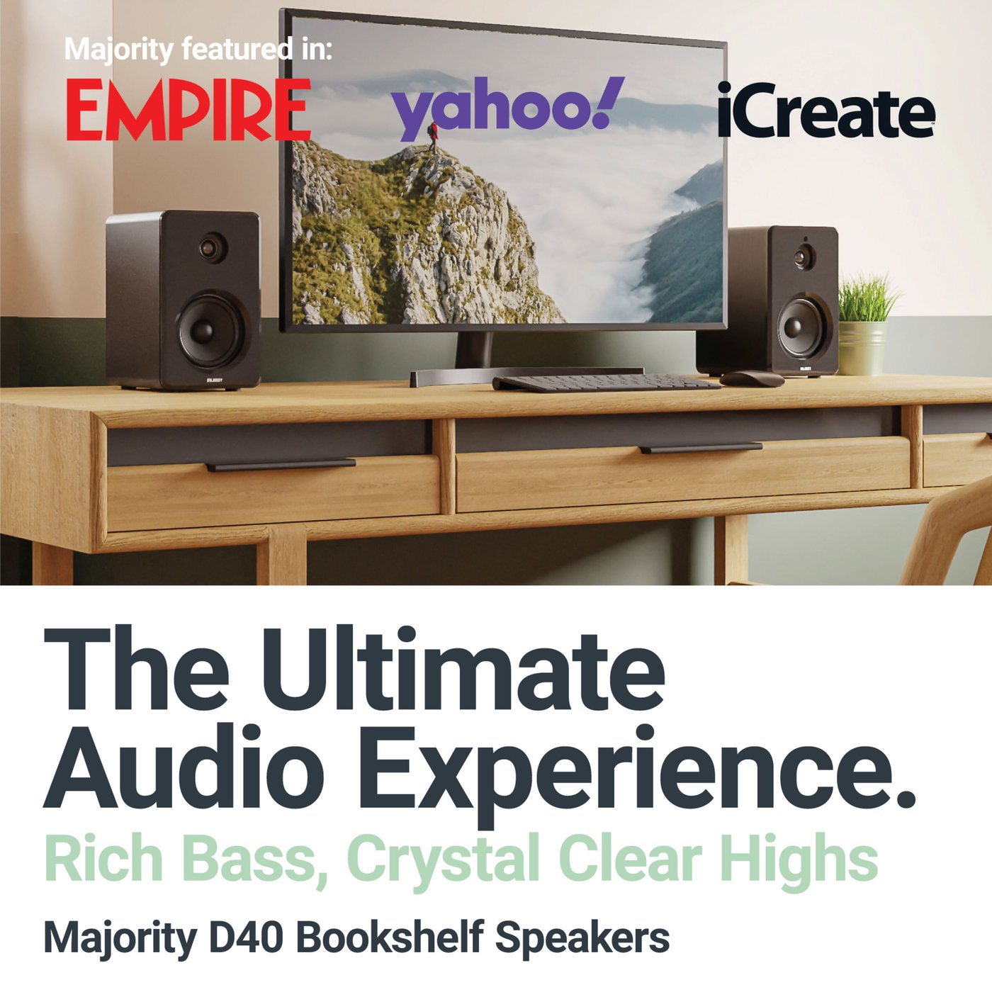 Majority D40 Aktive høyttalere