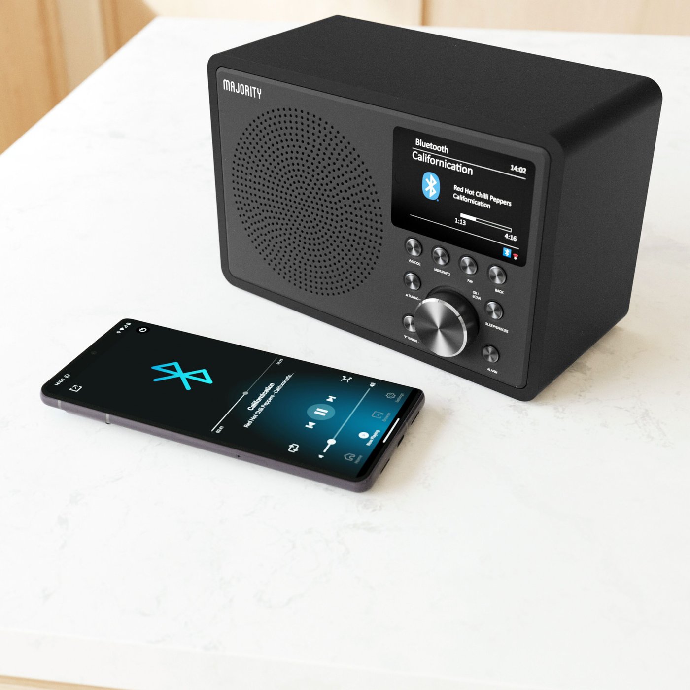 Majority Touro Internet Radio med Wifi och AM/FM