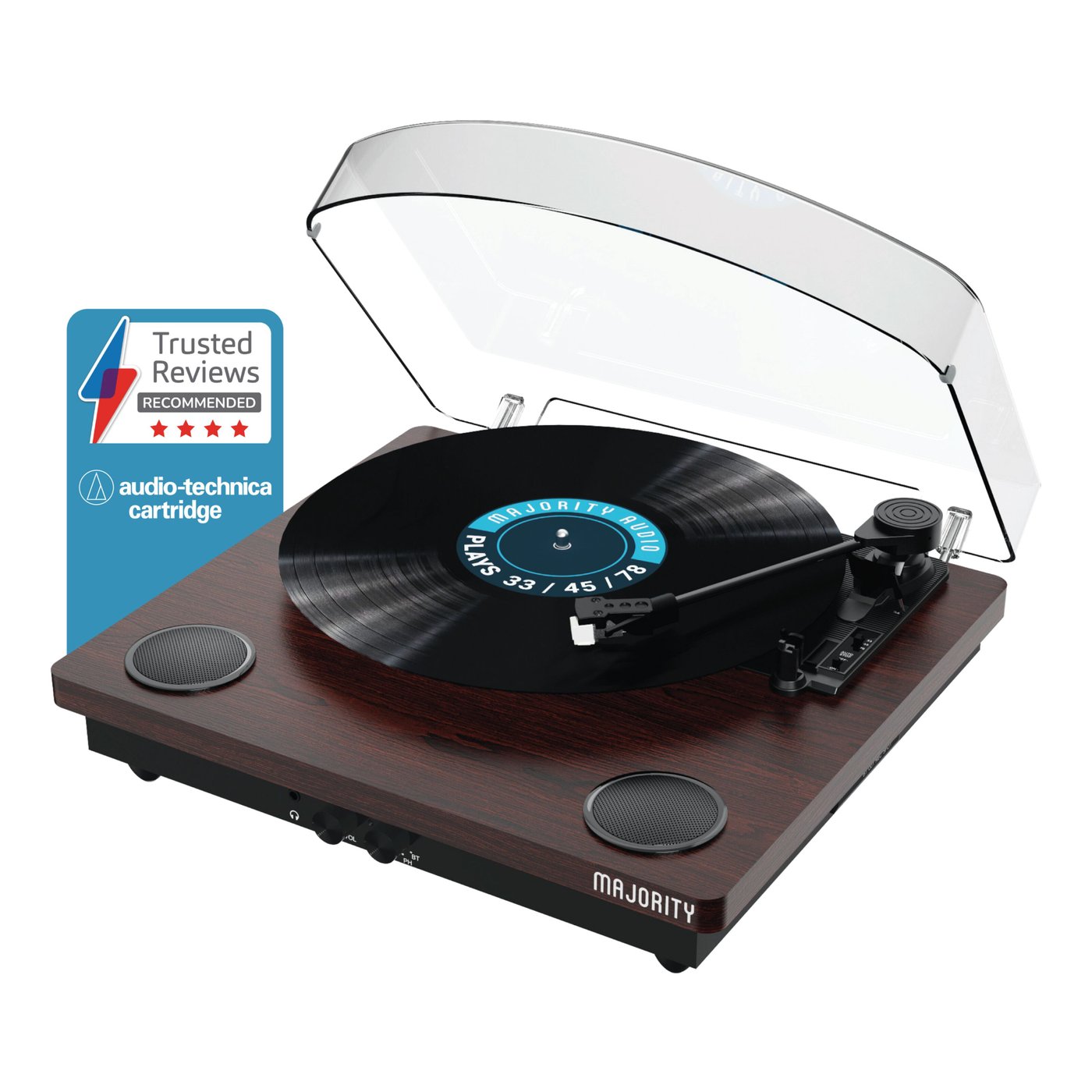 Majority Moto Platespiller med Bluetooth