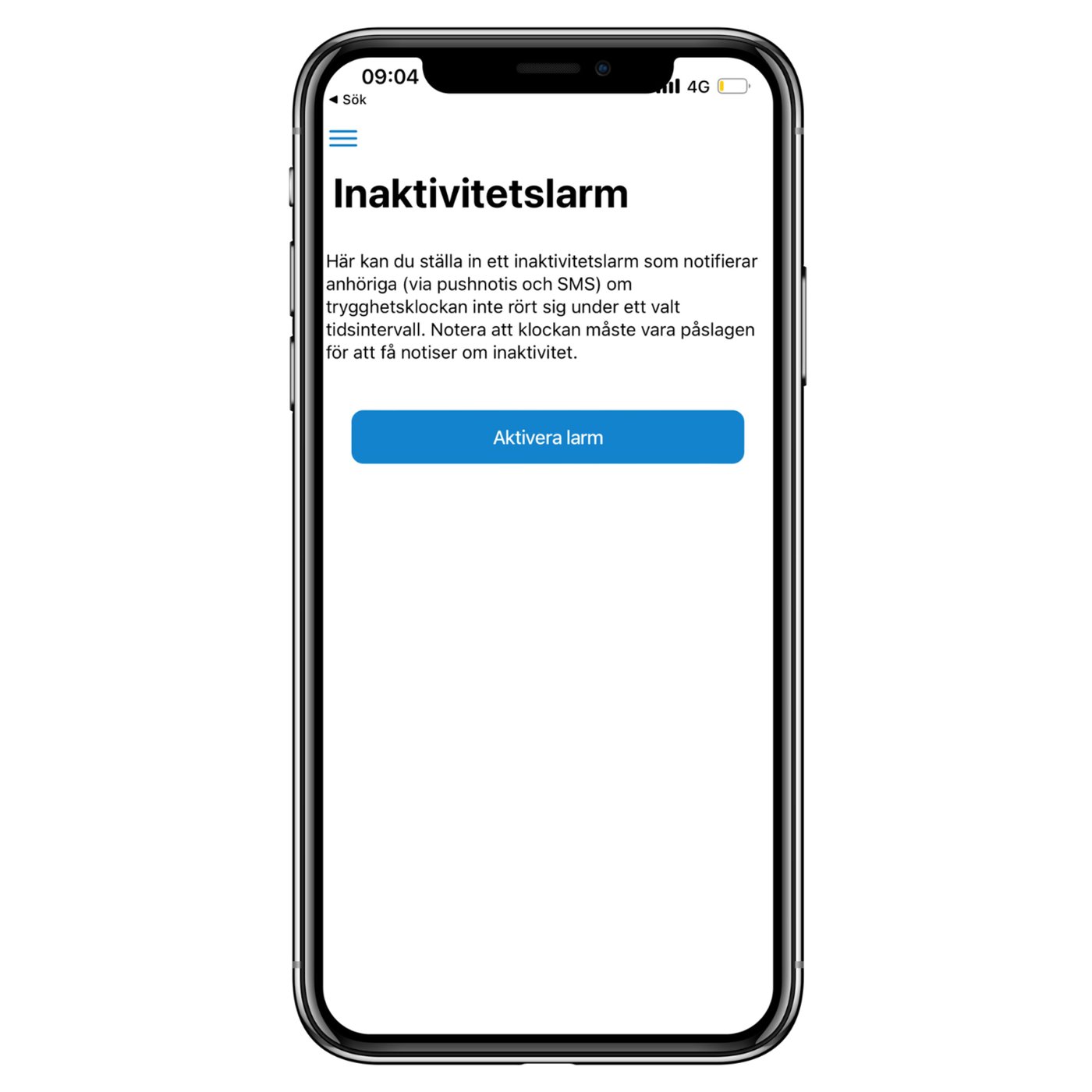 Sensorem Klocka med trygghetslarm