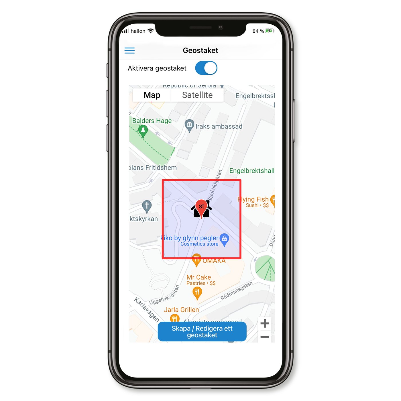Sensorem Klokke med trygghetsalarm - Svart
