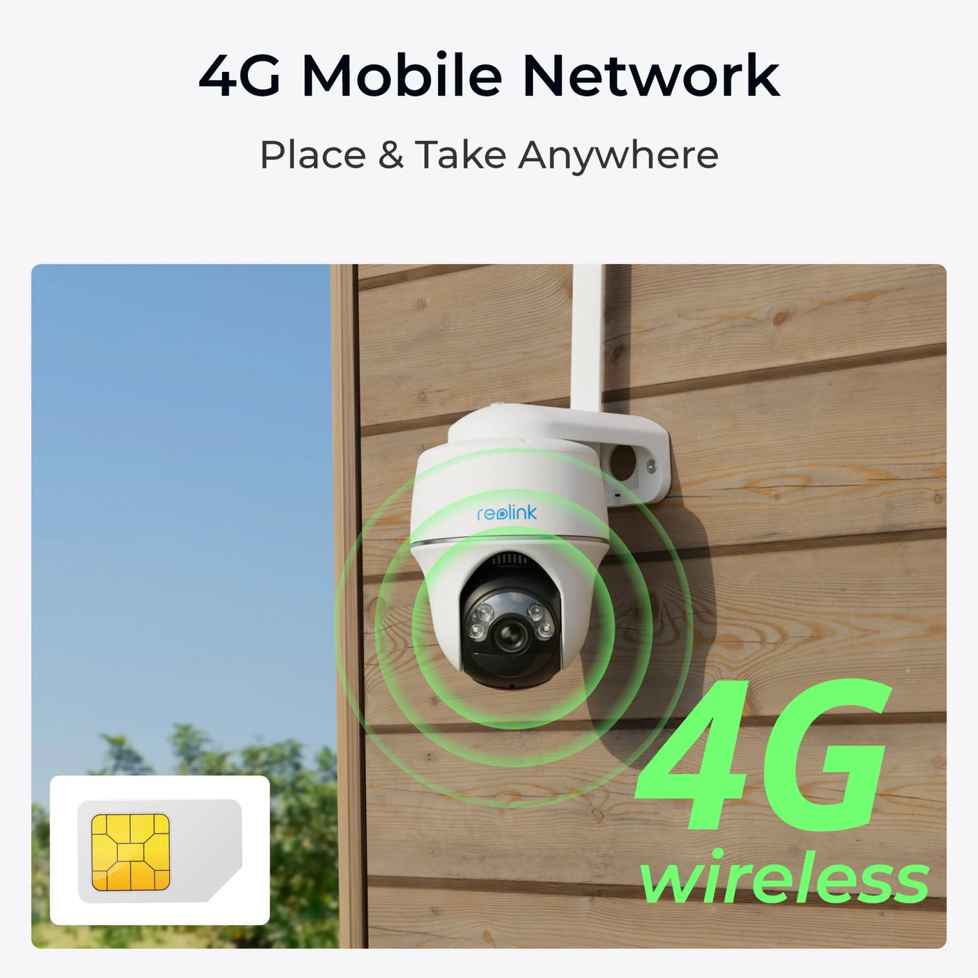 Reolink Go Series G430 - Utendørs 4G LTE Kamera 2K