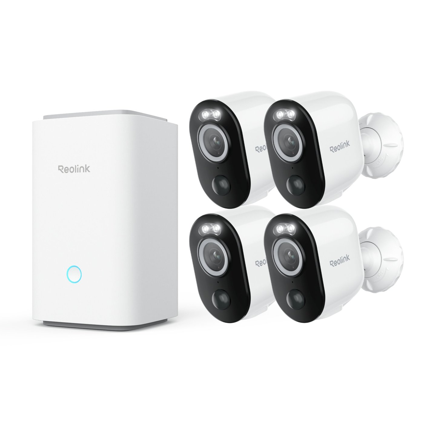 Reolink Home Hub med 4x Argus 3 Ultra 4K-kamera
