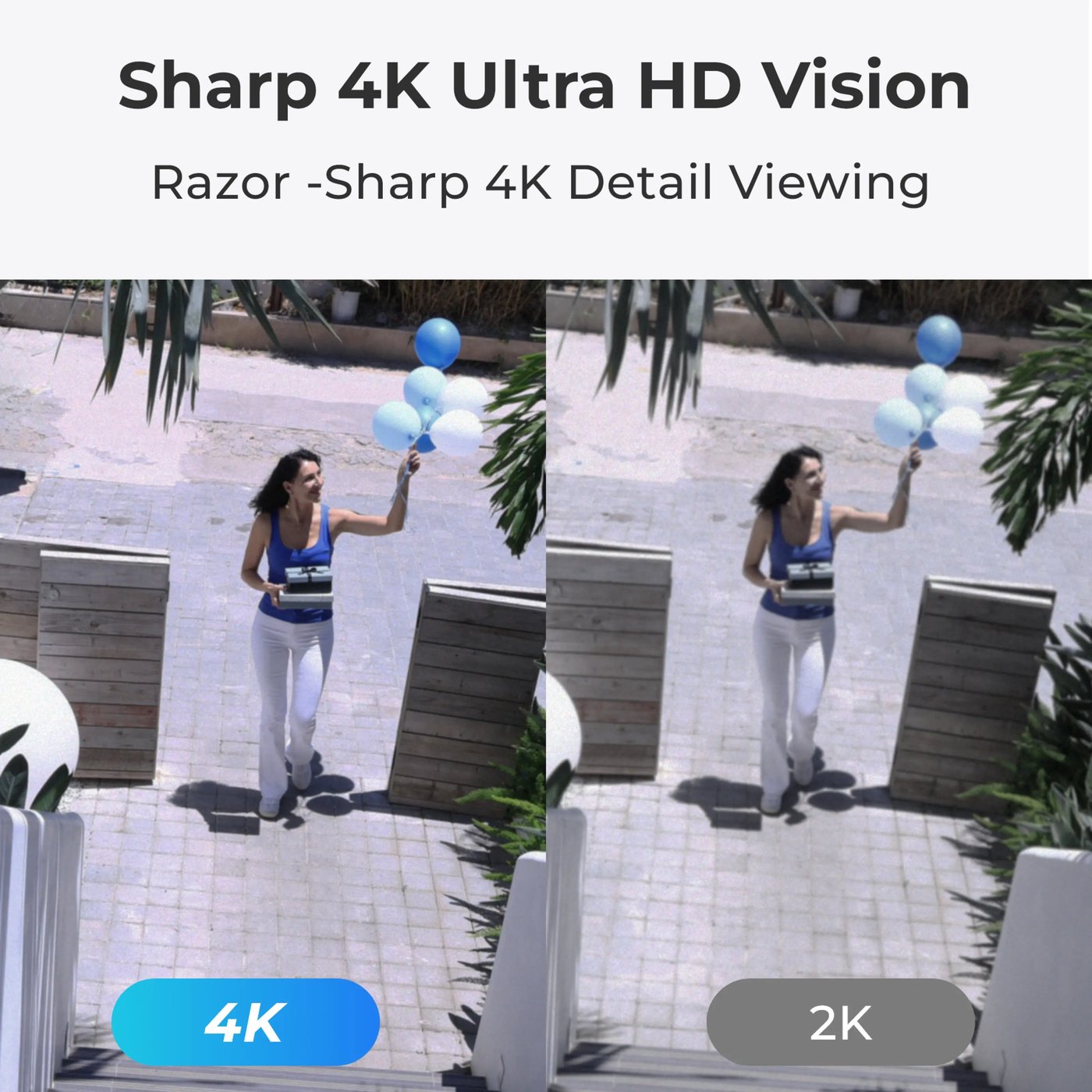 Reolink Home Hub med 4x Argus 3 Ultra 4K-kamera