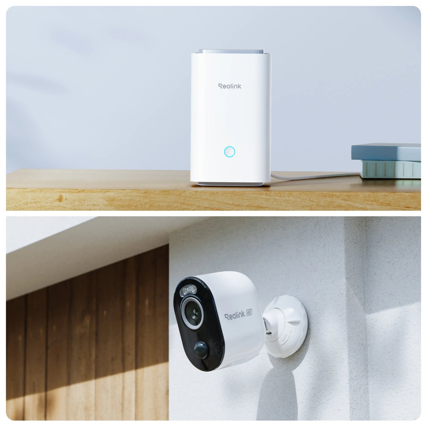 Reolink Home Hub med 4x Argus 3 Ultra 4K-kamera