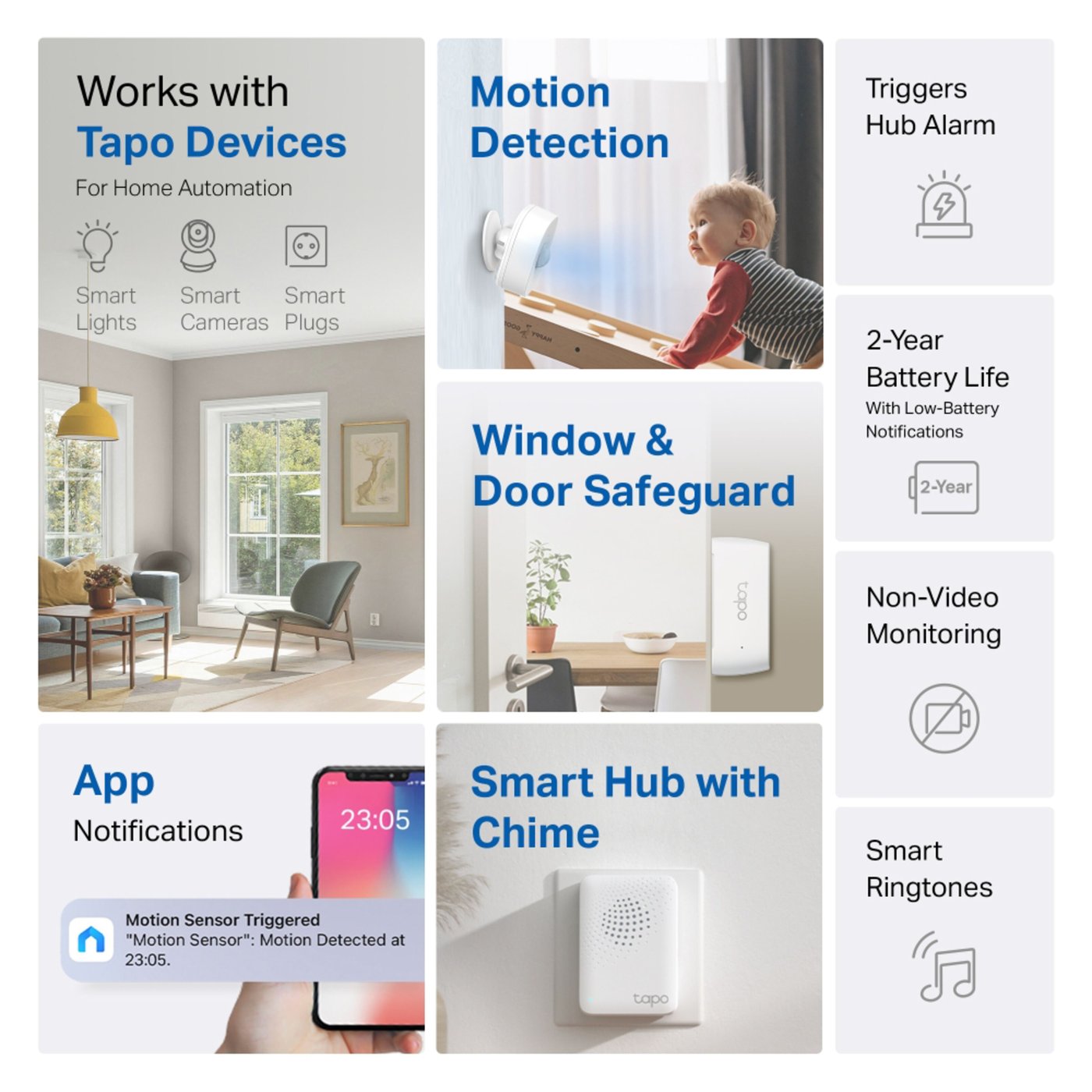TP-link Tapo T30 KIT – Smarte sensorer for et tryggere og mer komfortabelt hjem