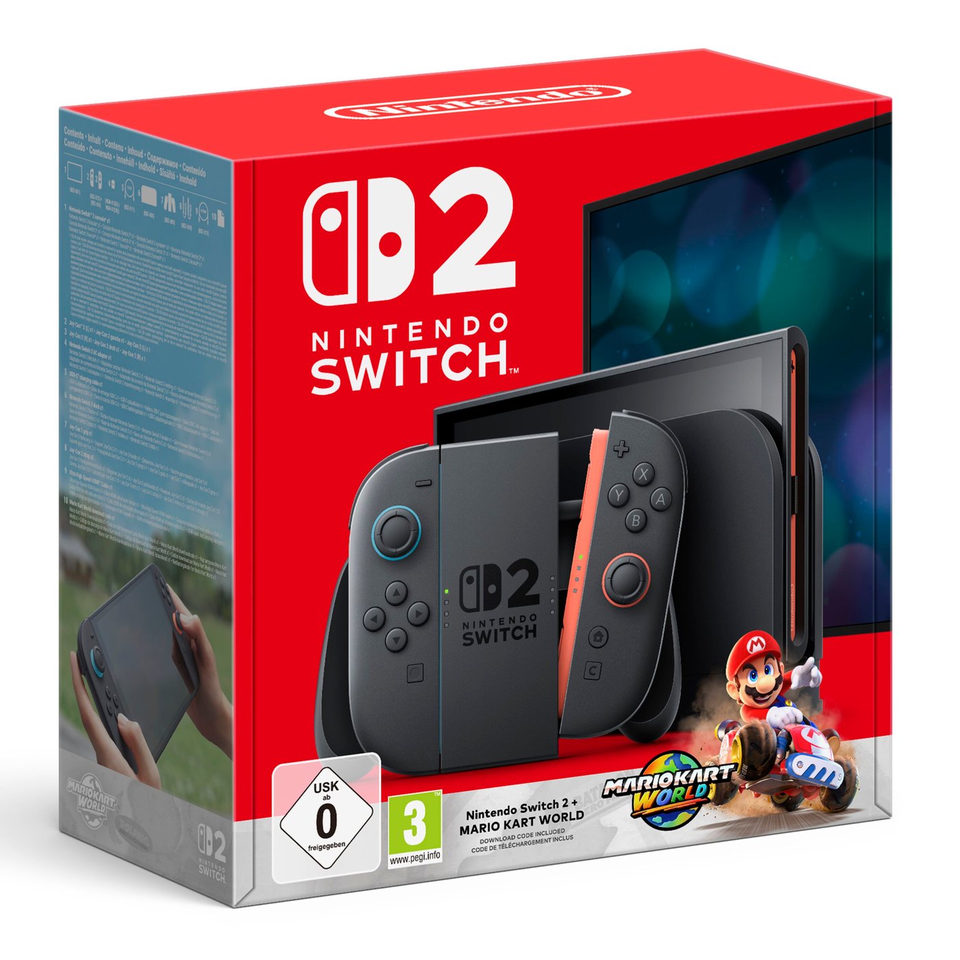 Nintendo Switch 2 Spillkonsoll 7,9" med Mario Kart World Bundle.
