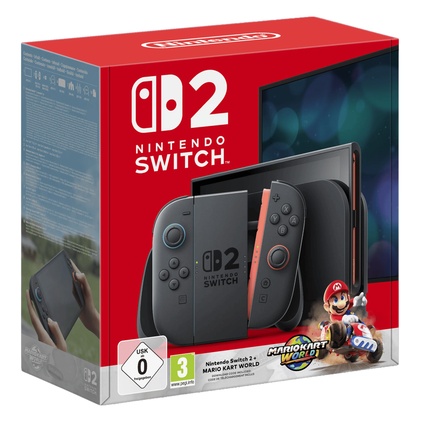 Nintendo Switch 2 Spillkonsoll 7,9" med Mario Kart World Bundle.
