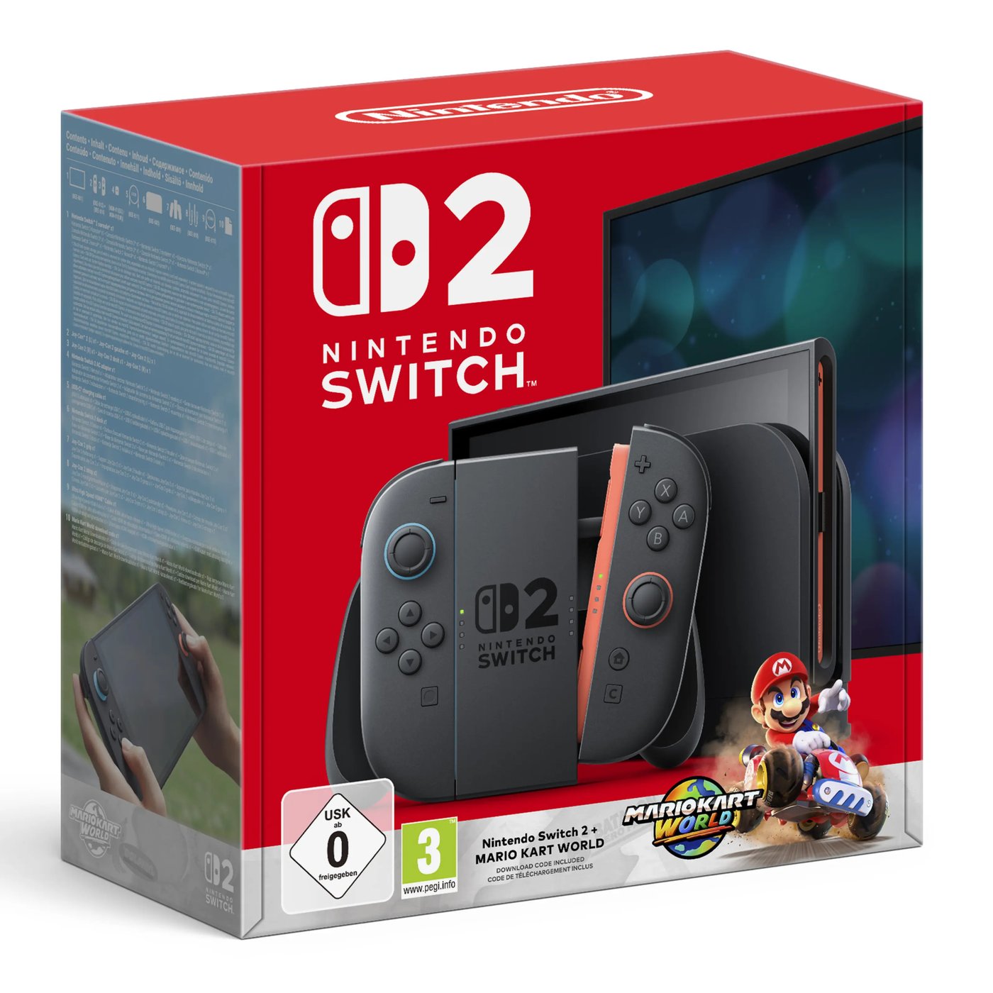 Nintendo Switch 2 Spillkonsoll 7,9" med Mario Kart World Bundle.