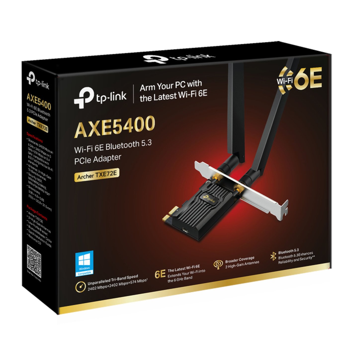 TP-link TP-Link Archer TXE72E PCI Express-nettverkskort AXE5400