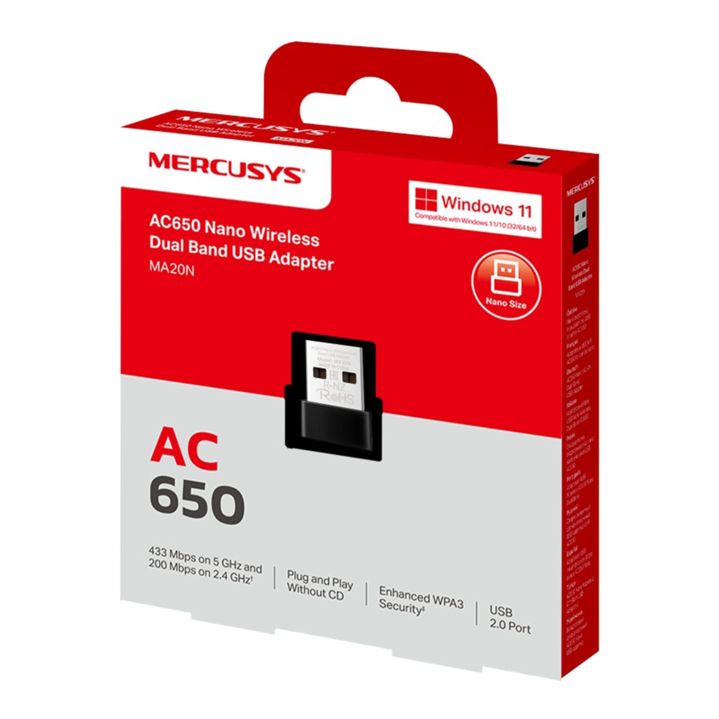Mercusys MA20N USB nettverksadapter