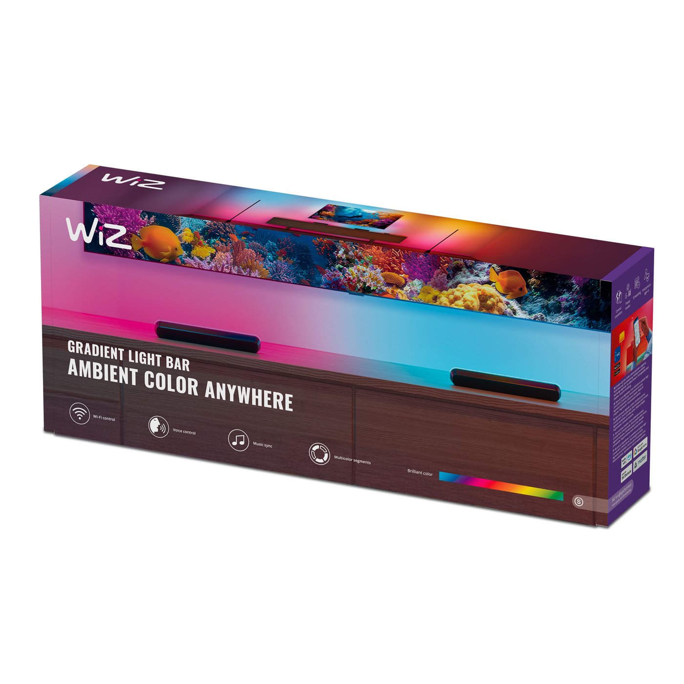WiZ Gradient Light Bars RGBIC 2-pk.