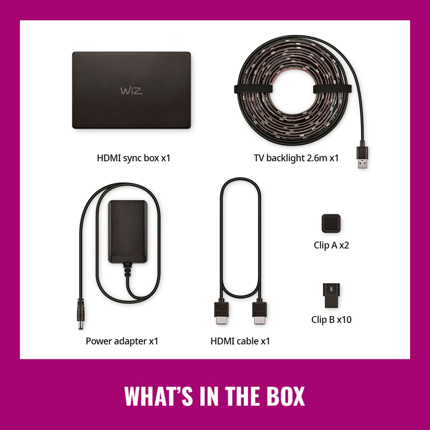 WiZ Sync box starter kit 55"-65"