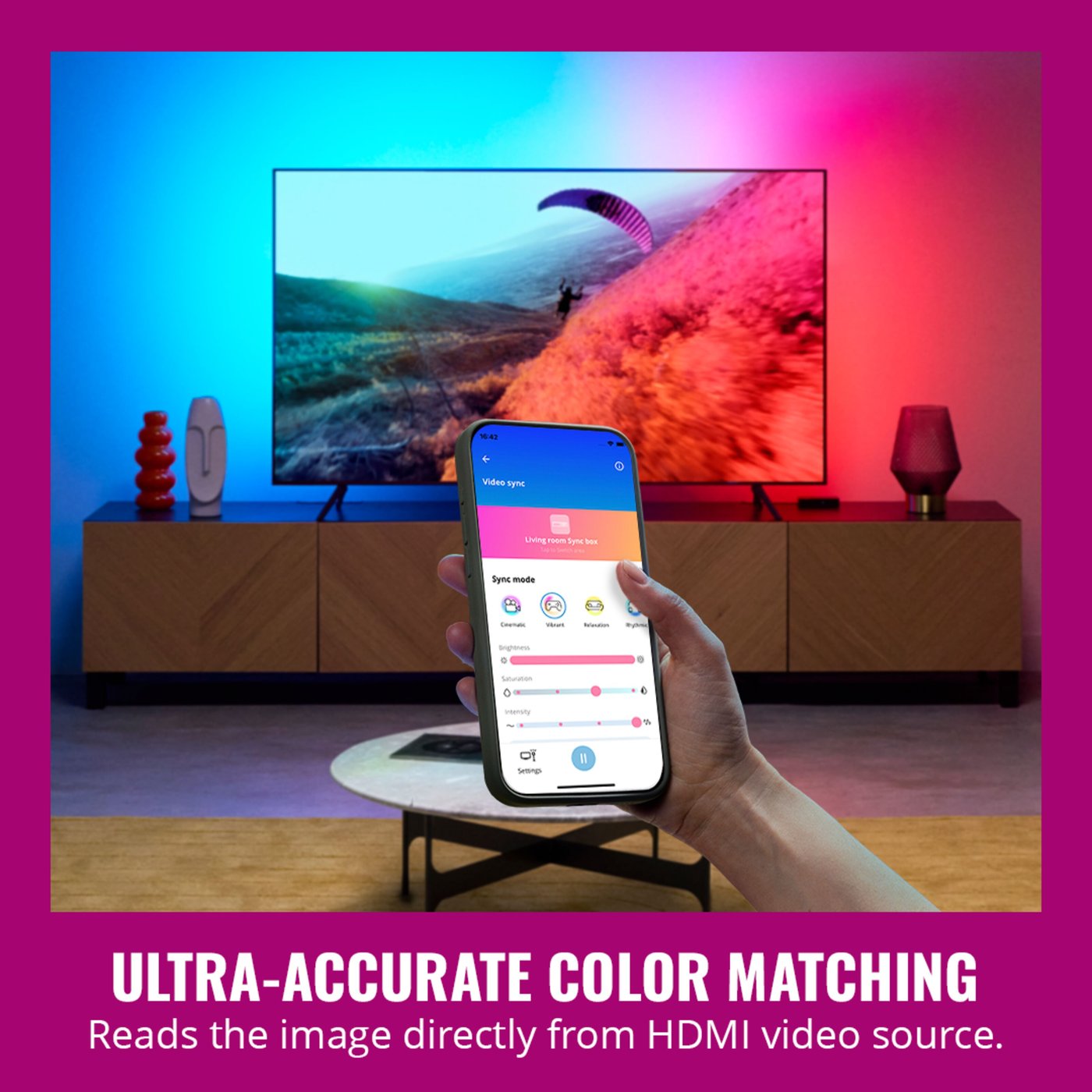 WiZ Sync box starter kit 75"-85"