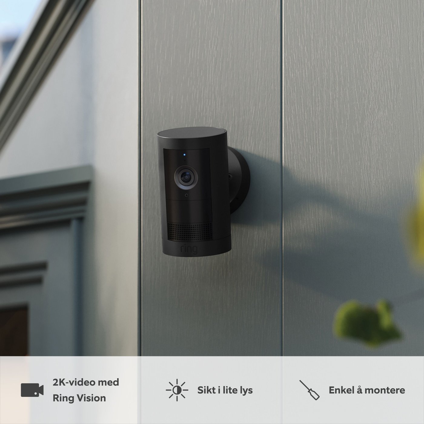 Ring Outdoor Camera Plus Battery Svart