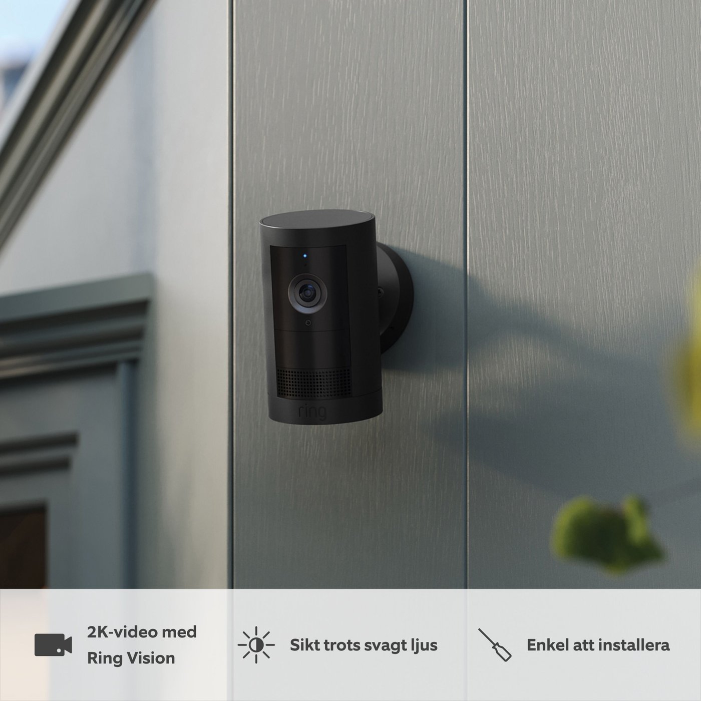 Ring Outdoor Camera Plus Battery Svart