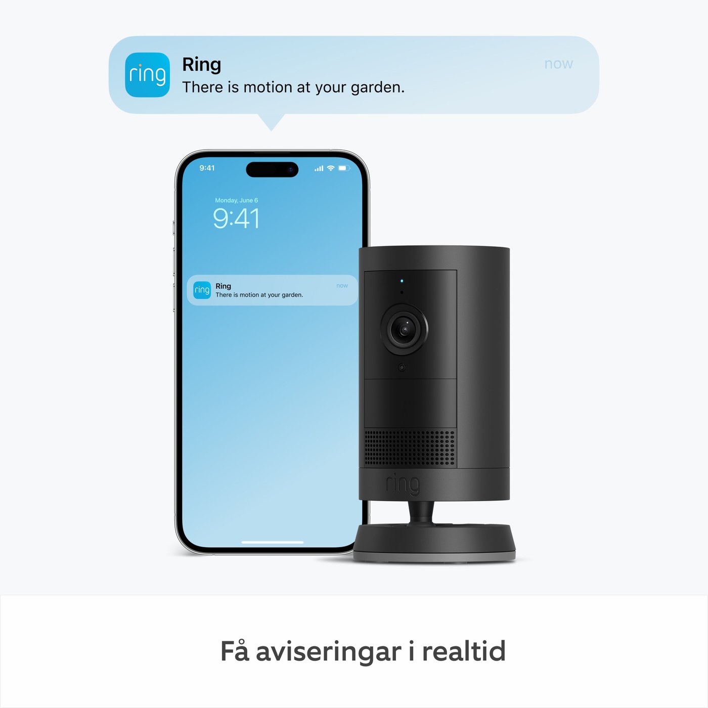 Ring Outdoor Camera Plus Battery Svart