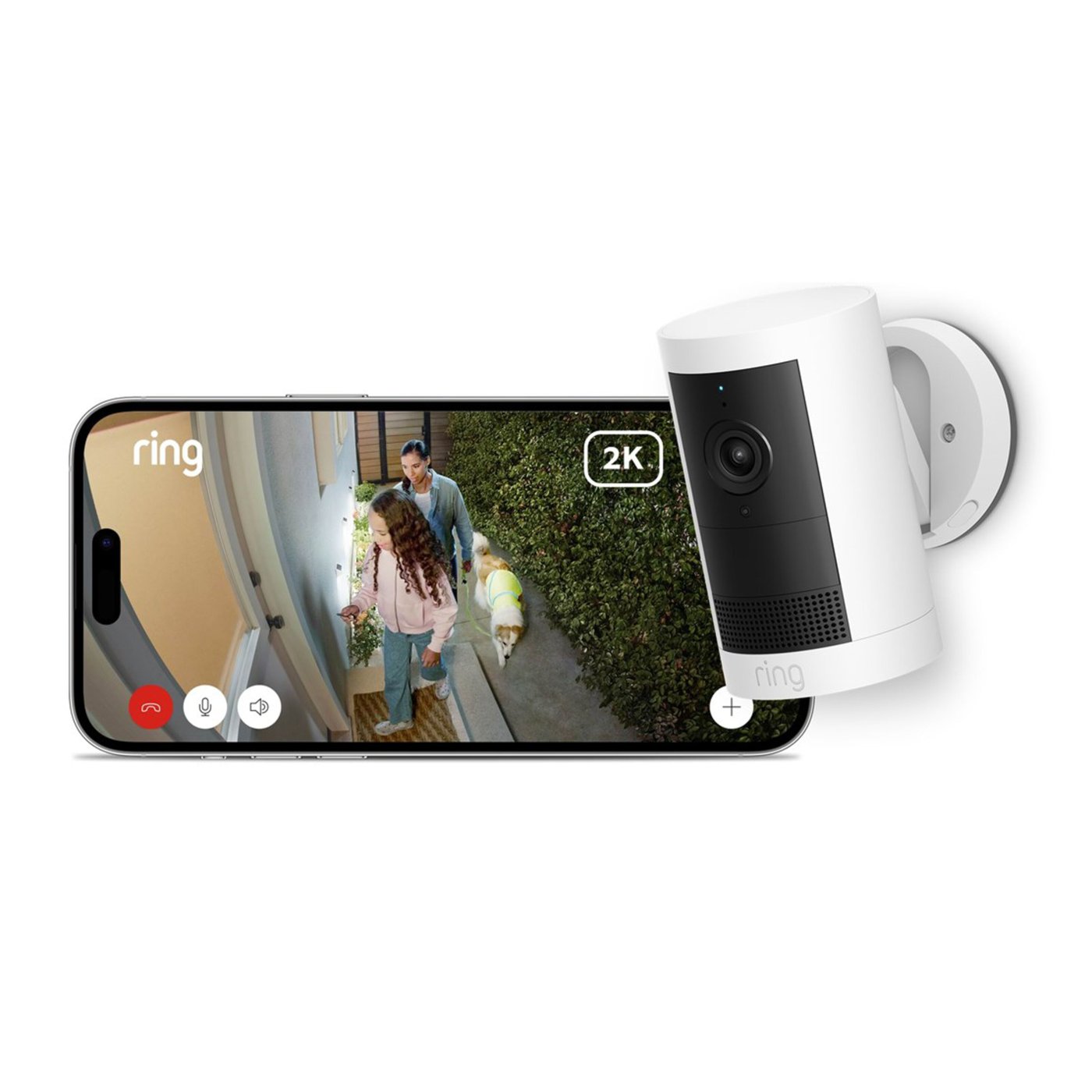 Ring Outdoor Camera Plus Battery Hvit