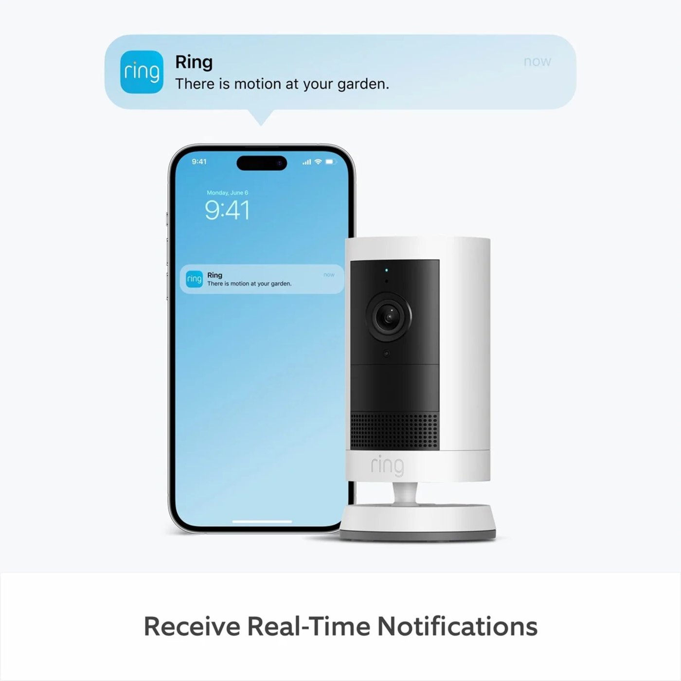 Ring Outdoor Camera Plus Battery Hvit