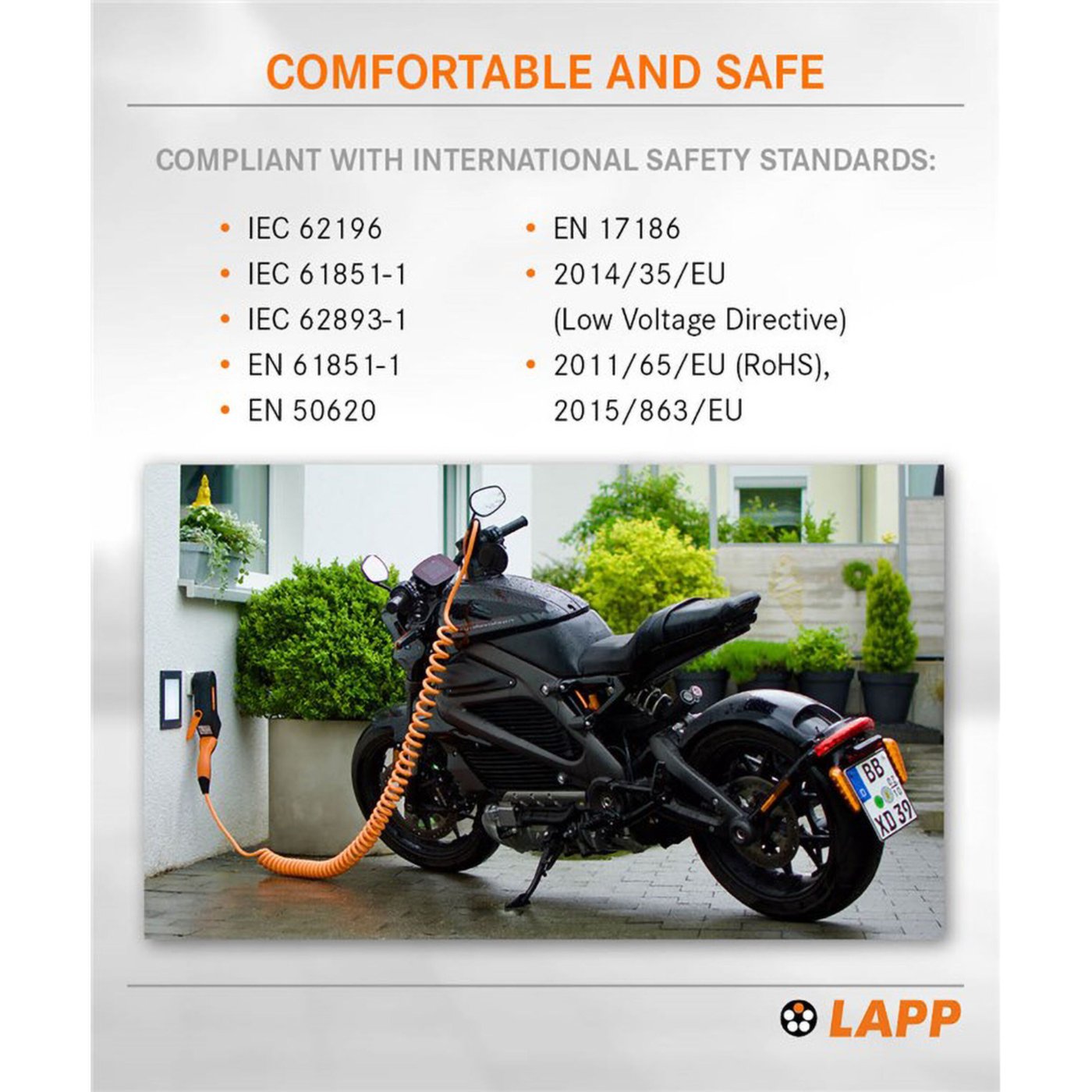 Ladekabel for elbil 11 kW - spiralkabel 5 m