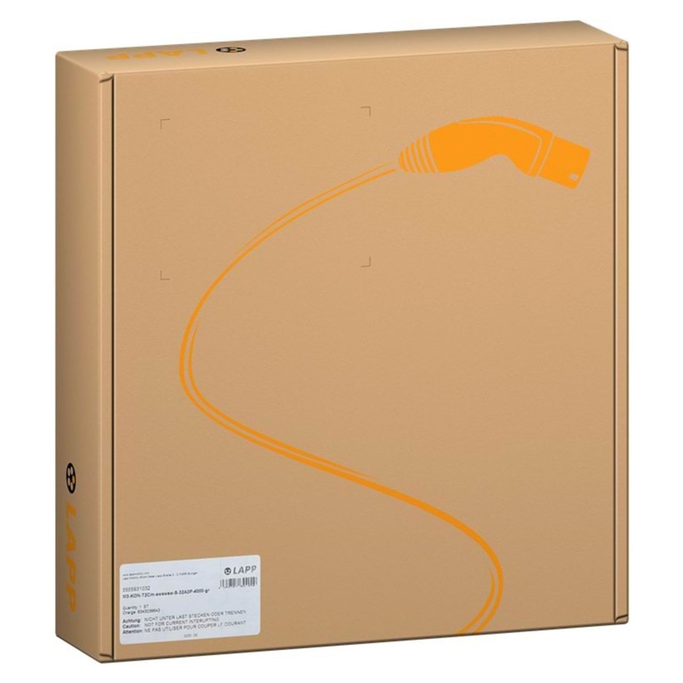 Ladekabel for elbil 11 kW - spiralkabel 5 m